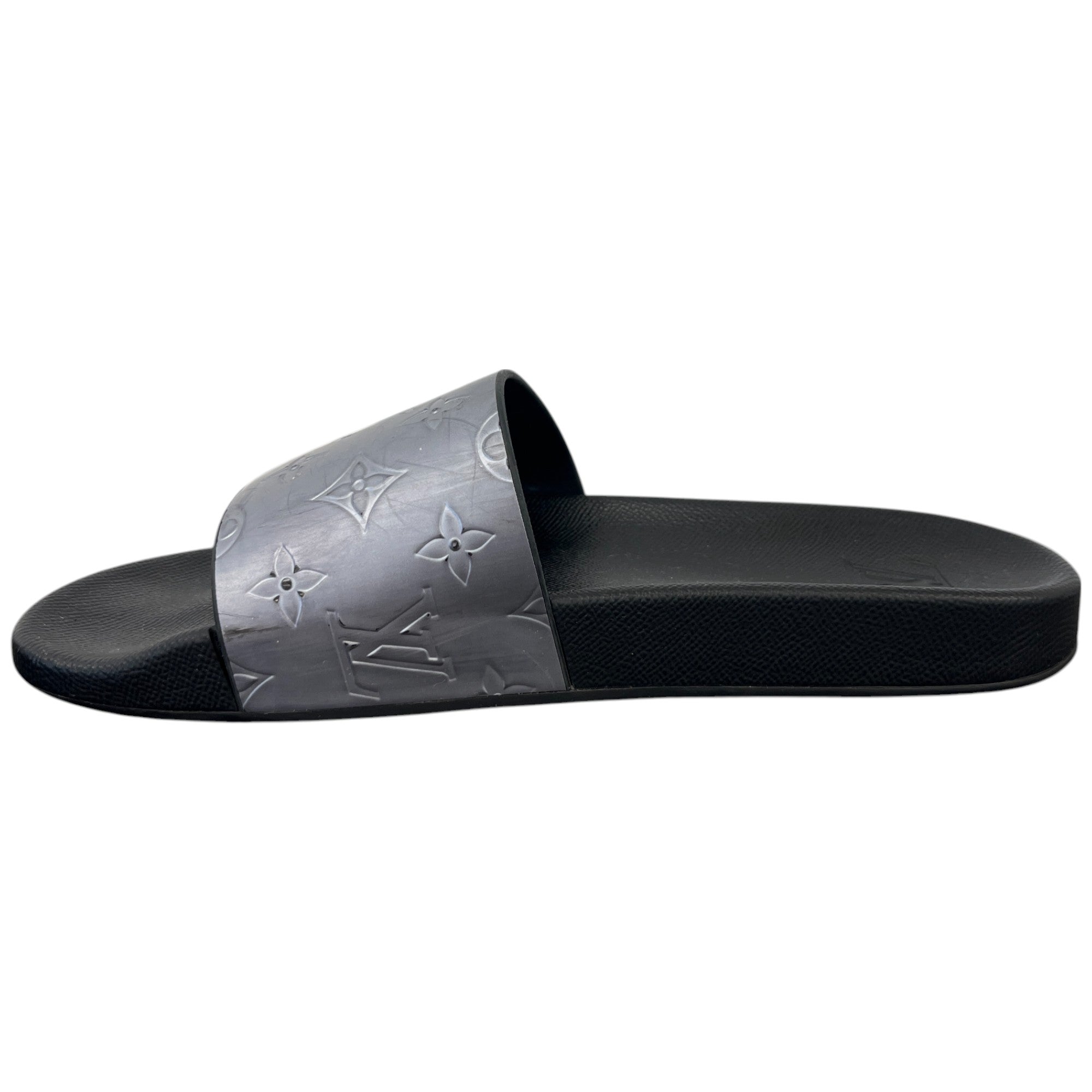 Men's Monogram Waterfront Slides Silver Size EU 41 / UK 7