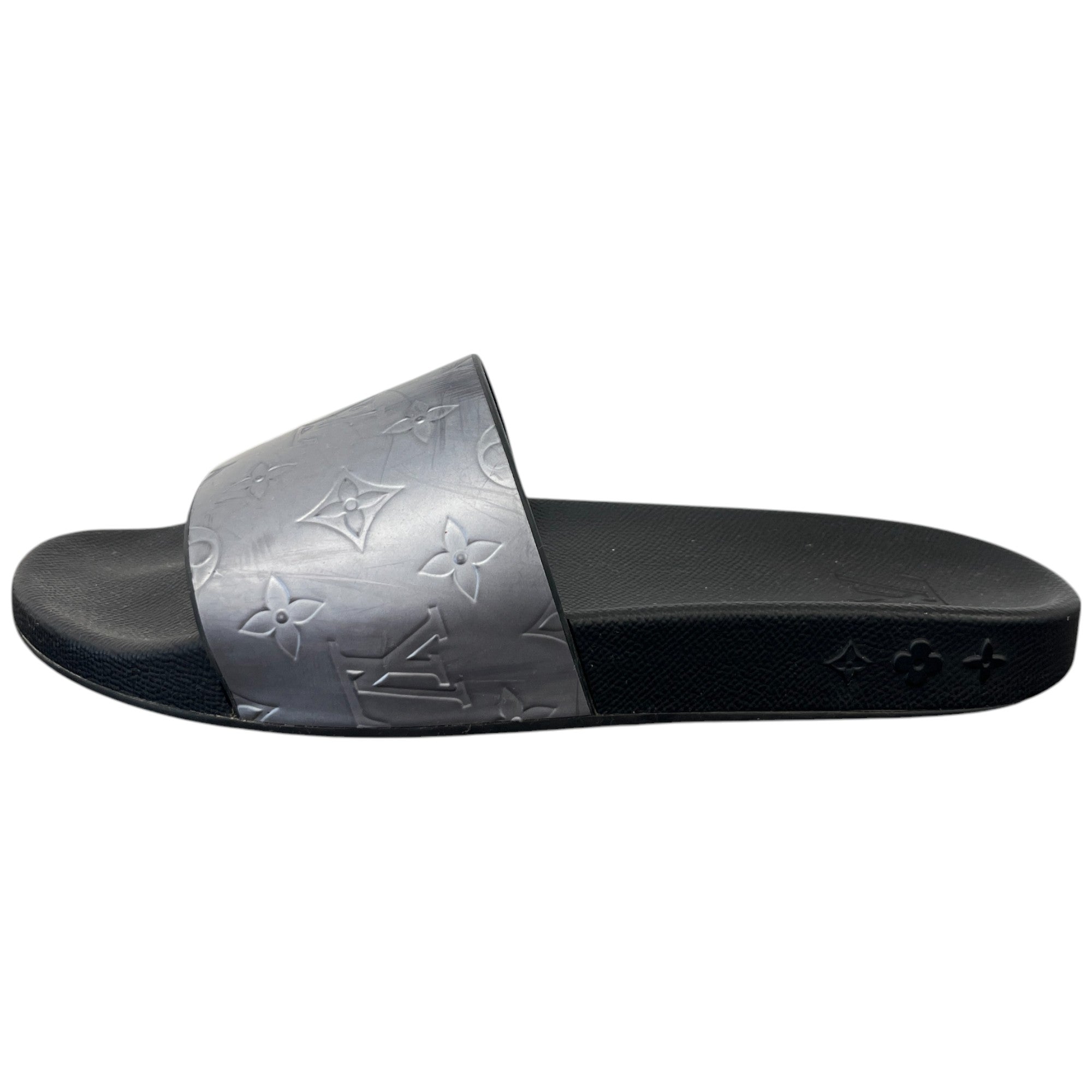 Men's Monogram Waterfront Slides Silver Size EU 41 / UK 7