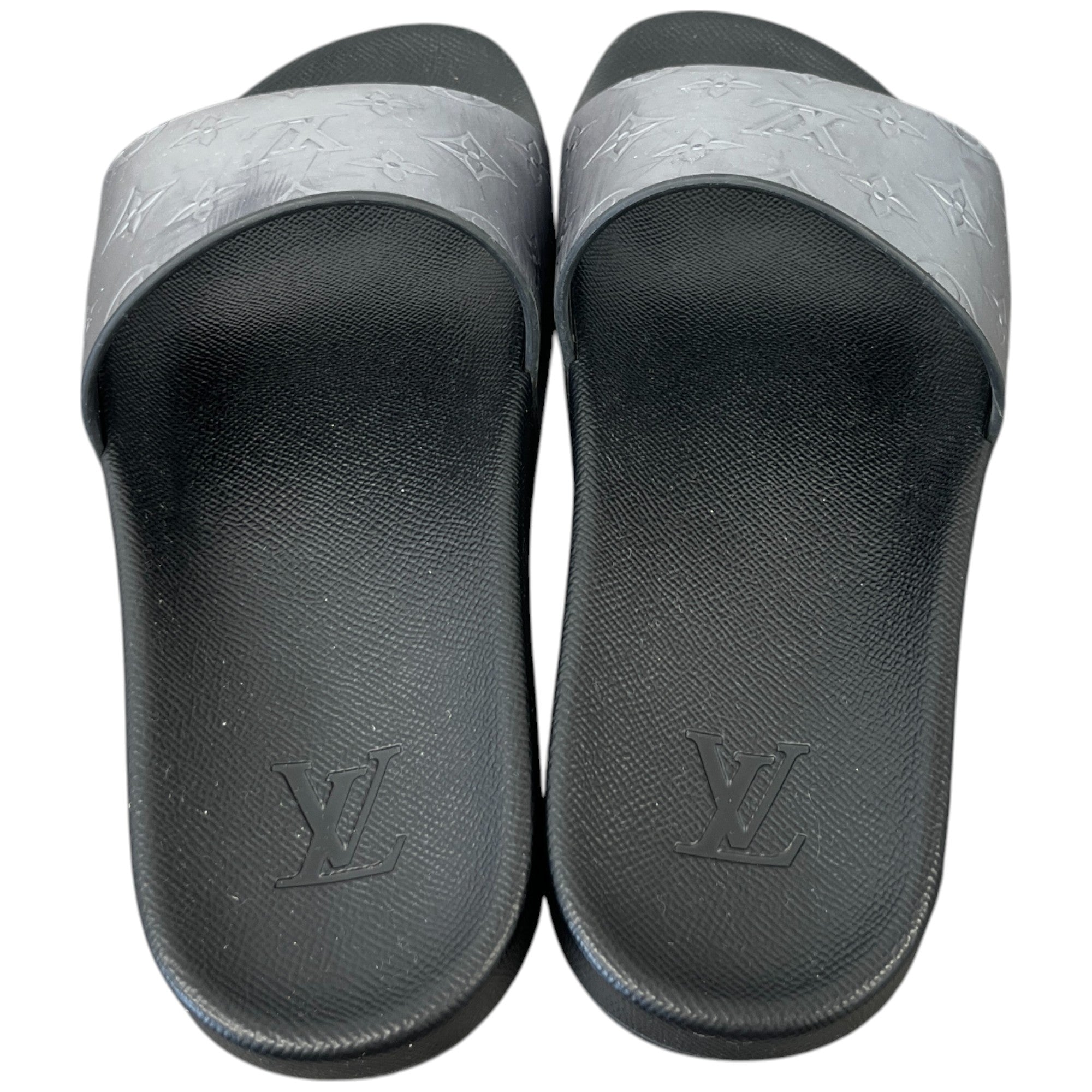 Men's Monogram Waterfront Slides Silver Size EU 41 / UK 7