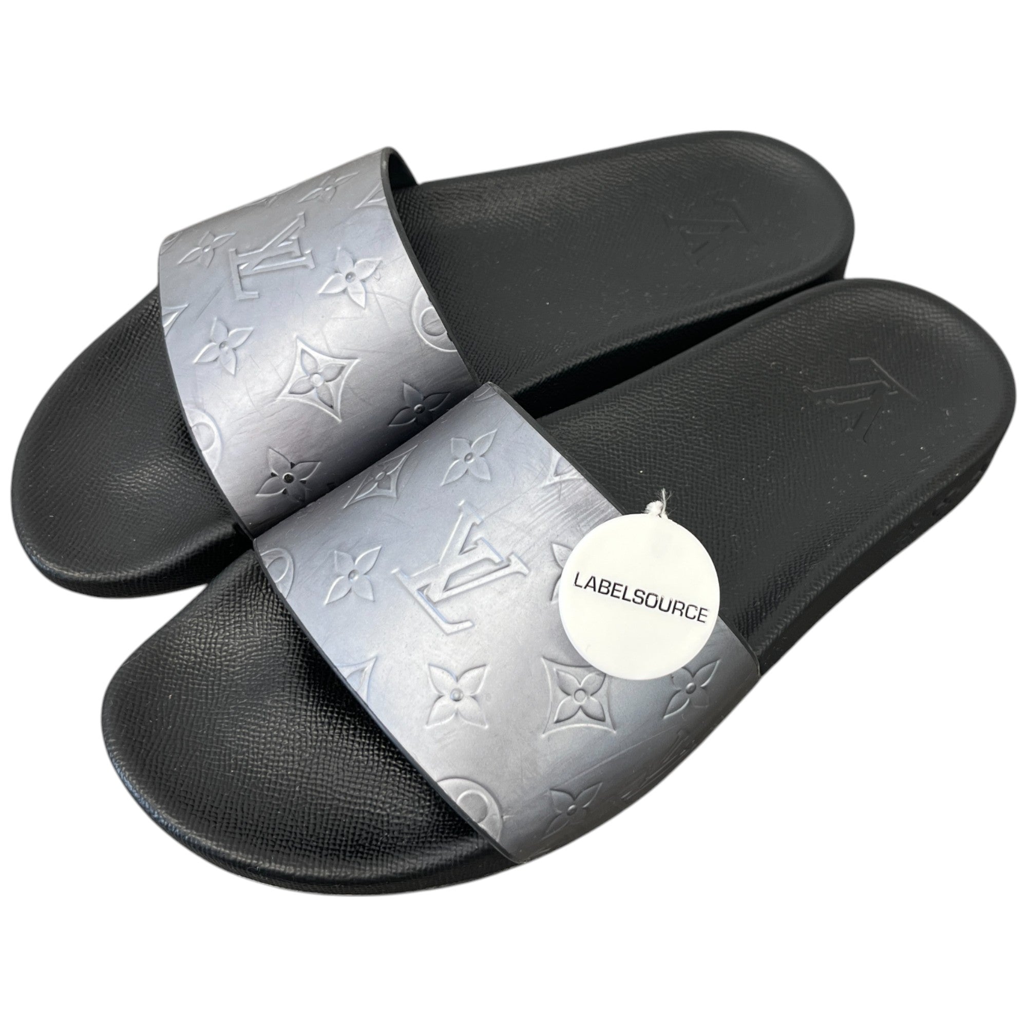 Men's Monogram Waterfront Slides Silver Size EU 41 / UK 7