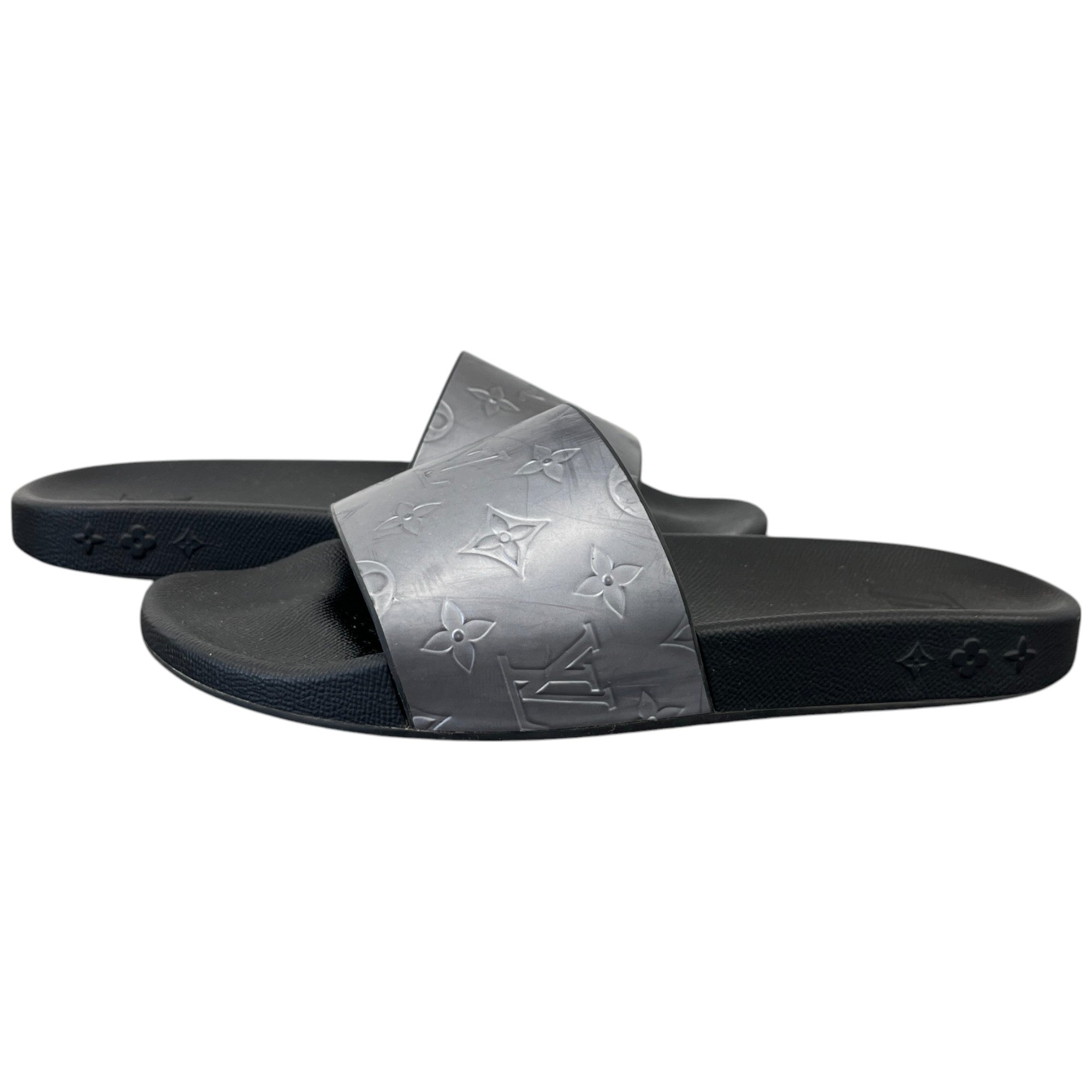 Men's Monogram Waterfront Slides Silver Size EU 41 / UK 7