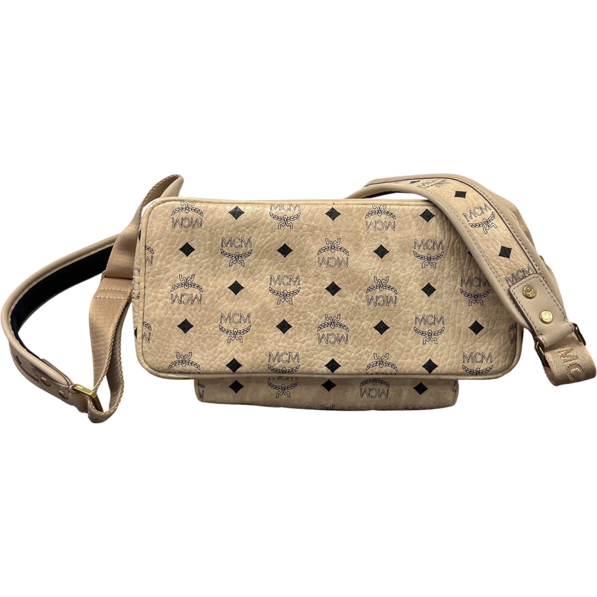 Men's Stark Side Studs Backpack Beige