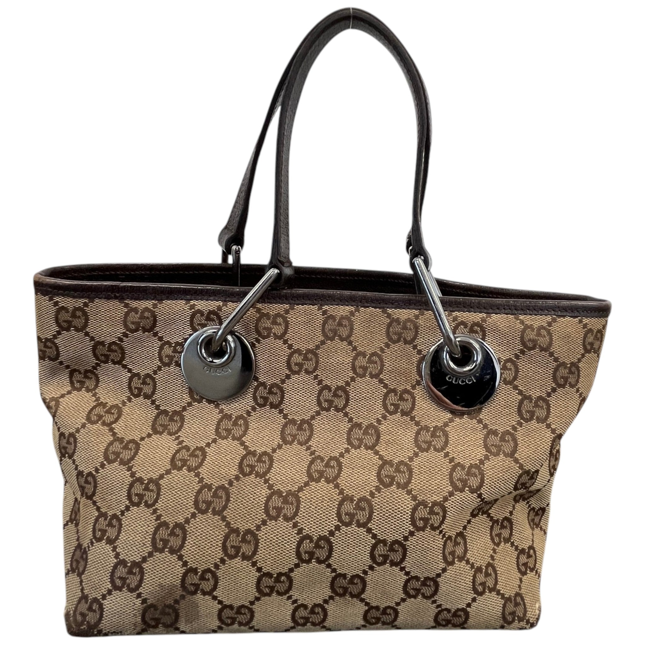 Women's Gg Supreme Mini Eclipse Tote Bag Brown
