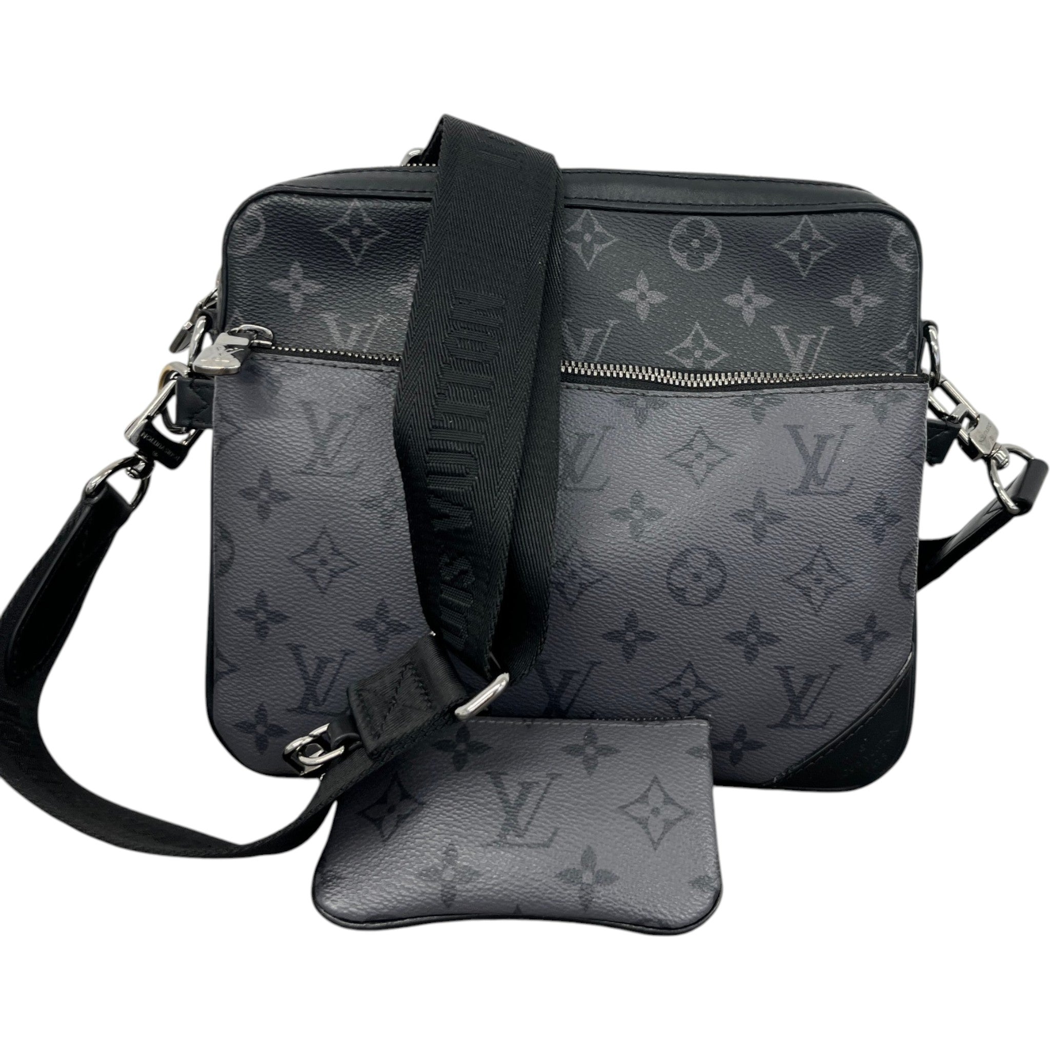 Men's Monogram Eclipse Trio Messenger Bag Charcoal