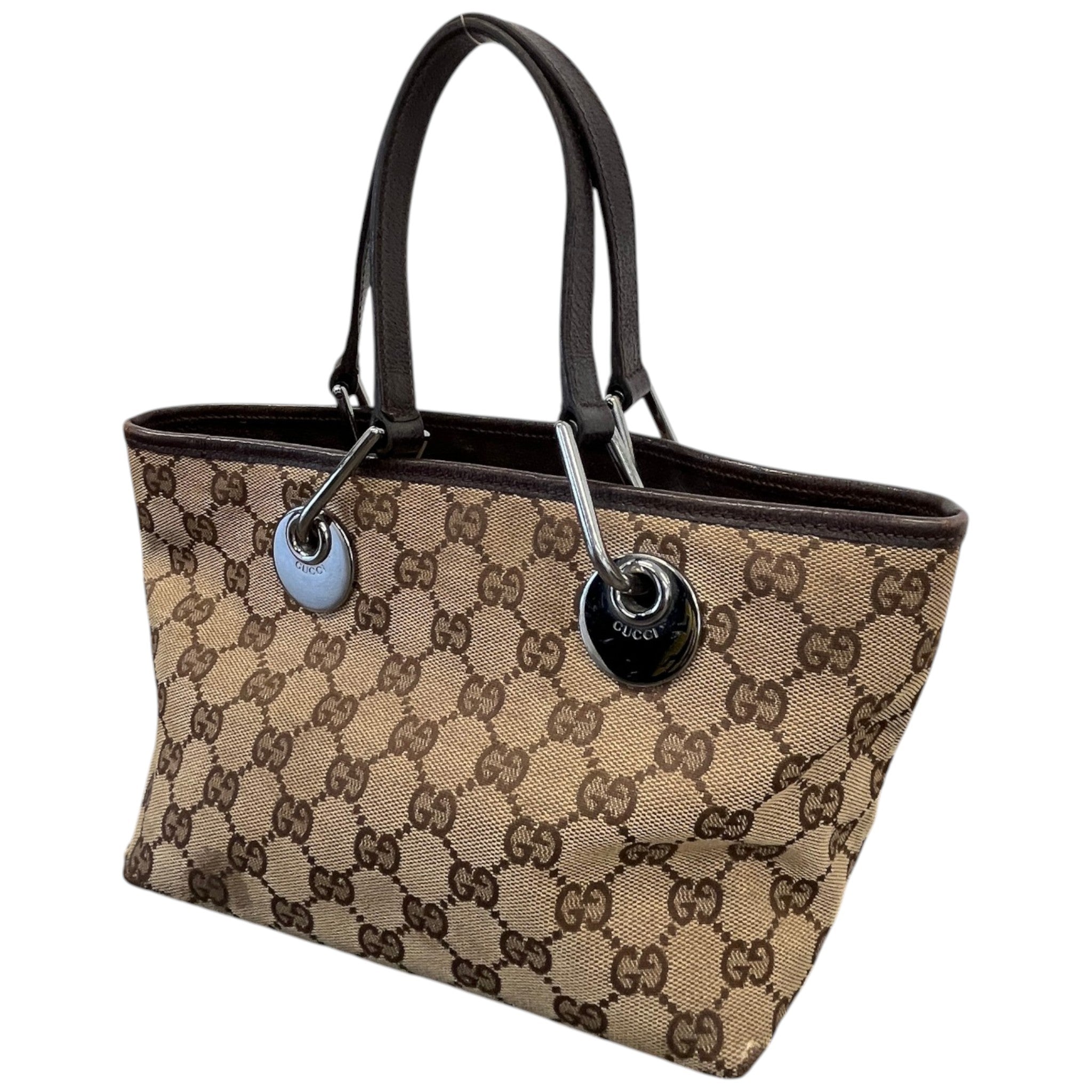 Women's Gg Supreme Mini Eclipse Tote Bag Brown