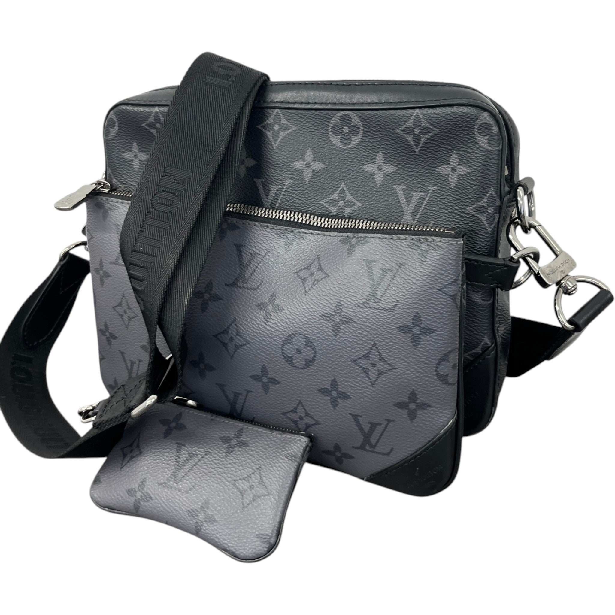 Men's Monogram Eclipse Trio Messenger Bag Charcoal