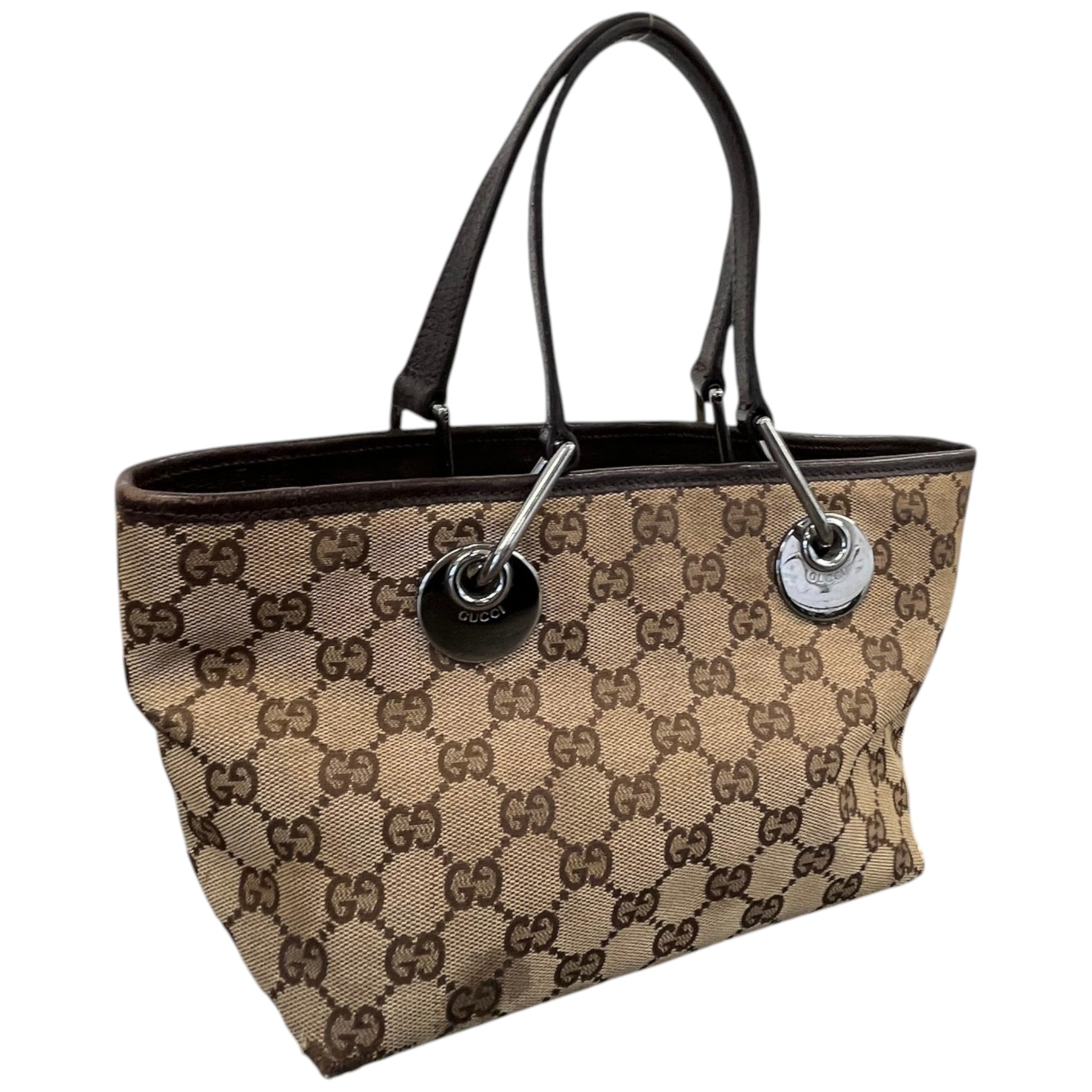 Women's Gg Supreme Mini Eclipse Tote Bag Brown