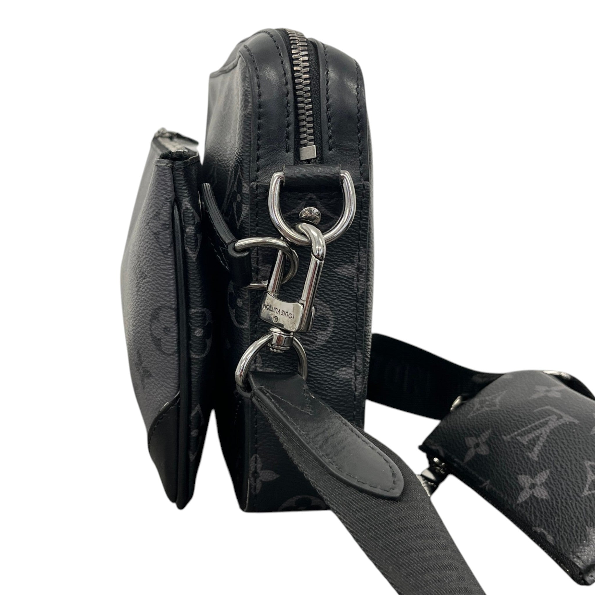 Men's Monogram Eclipse Trio Messenger Bag Charcoal