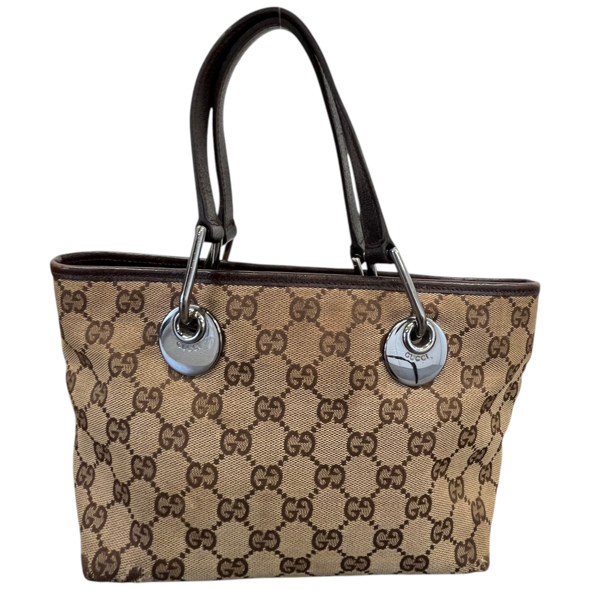 Women's Gg Supreme Mini Eclipse Tote Bag Brown