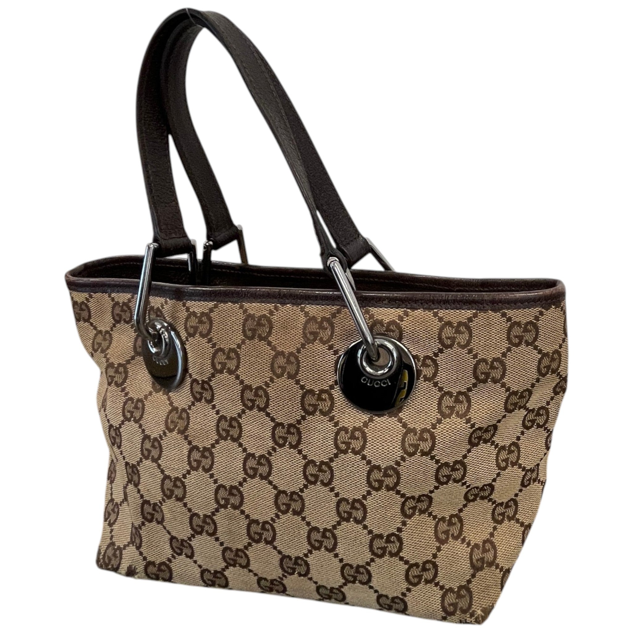 Women's Gg Supreme Mini Eclipse Tote Bag Brown