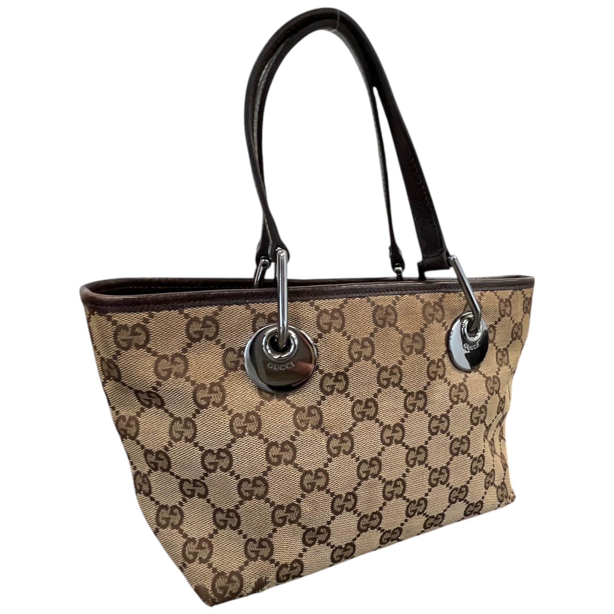 Women's Gg Supreme Mini Eclipse Tote Bag Brown