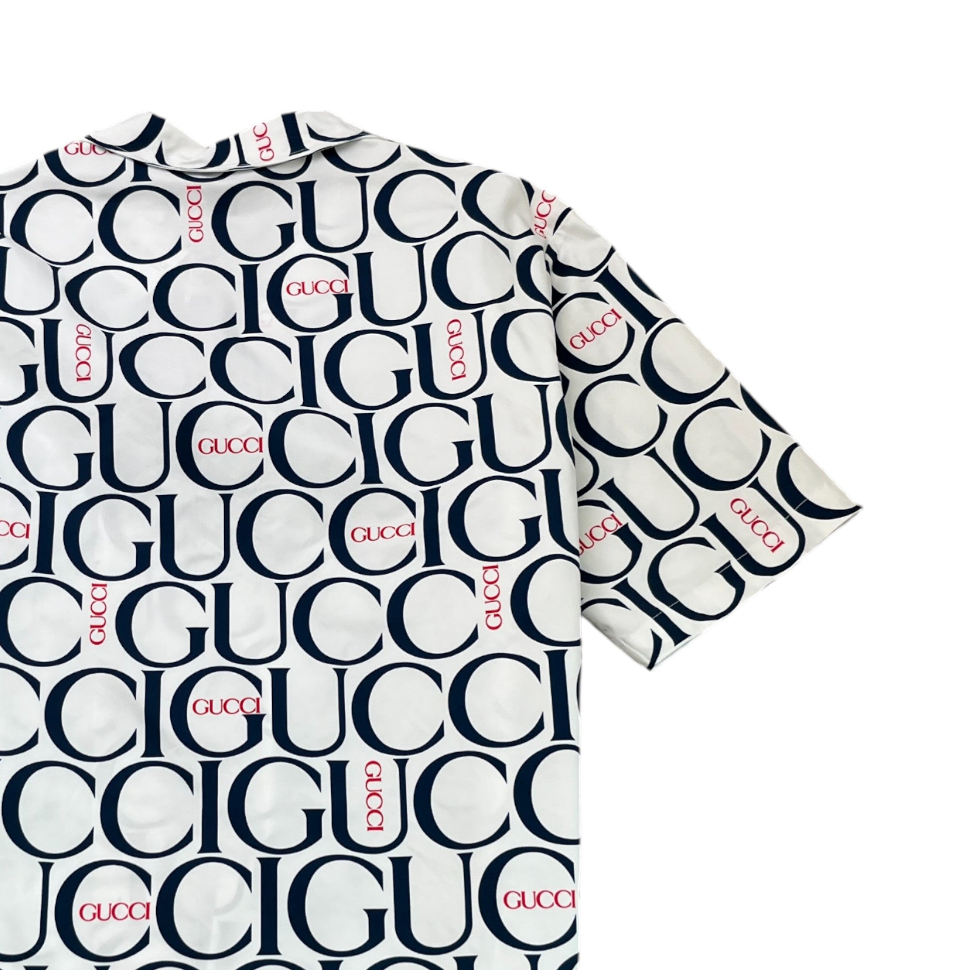 Men's Logo Bowling Shirt White Size IT 52 / UK XL