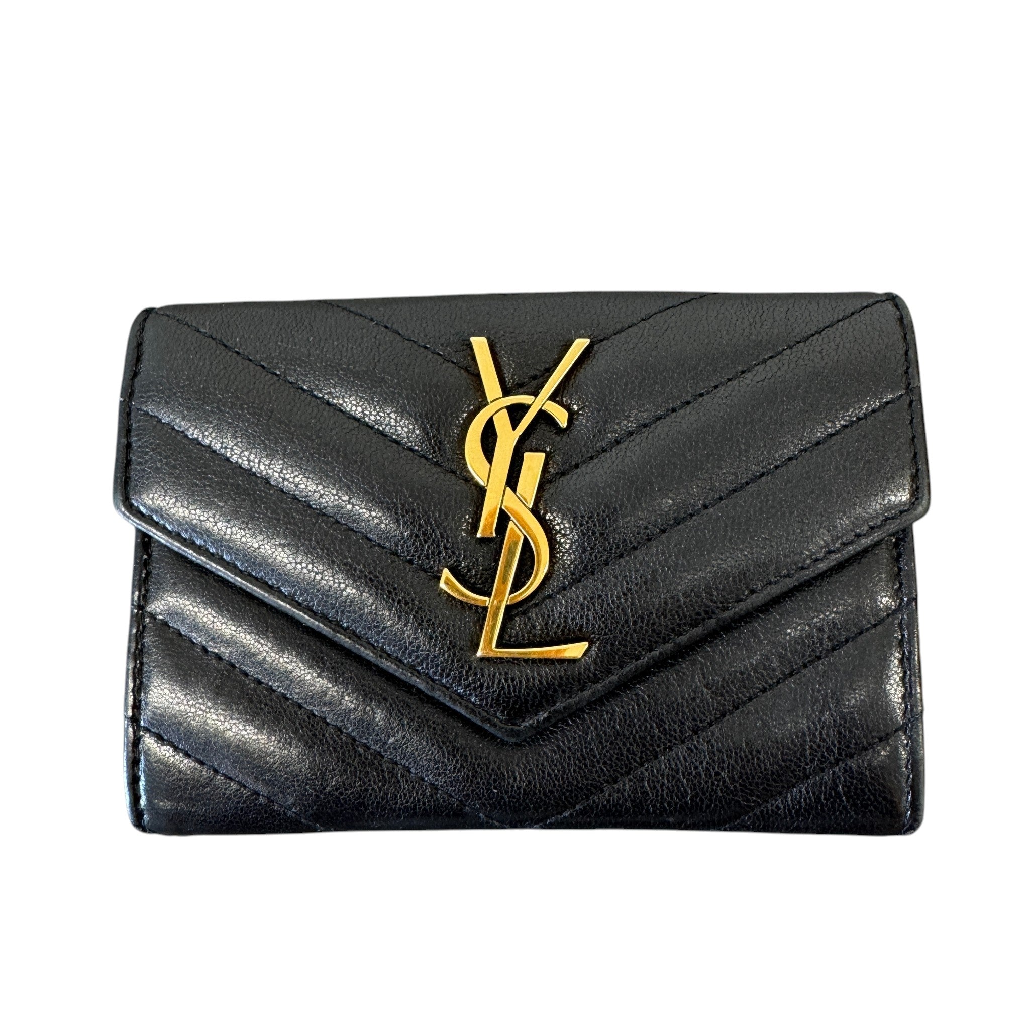 Women's Cassandre Matelassé Small Envelope Wallet Black