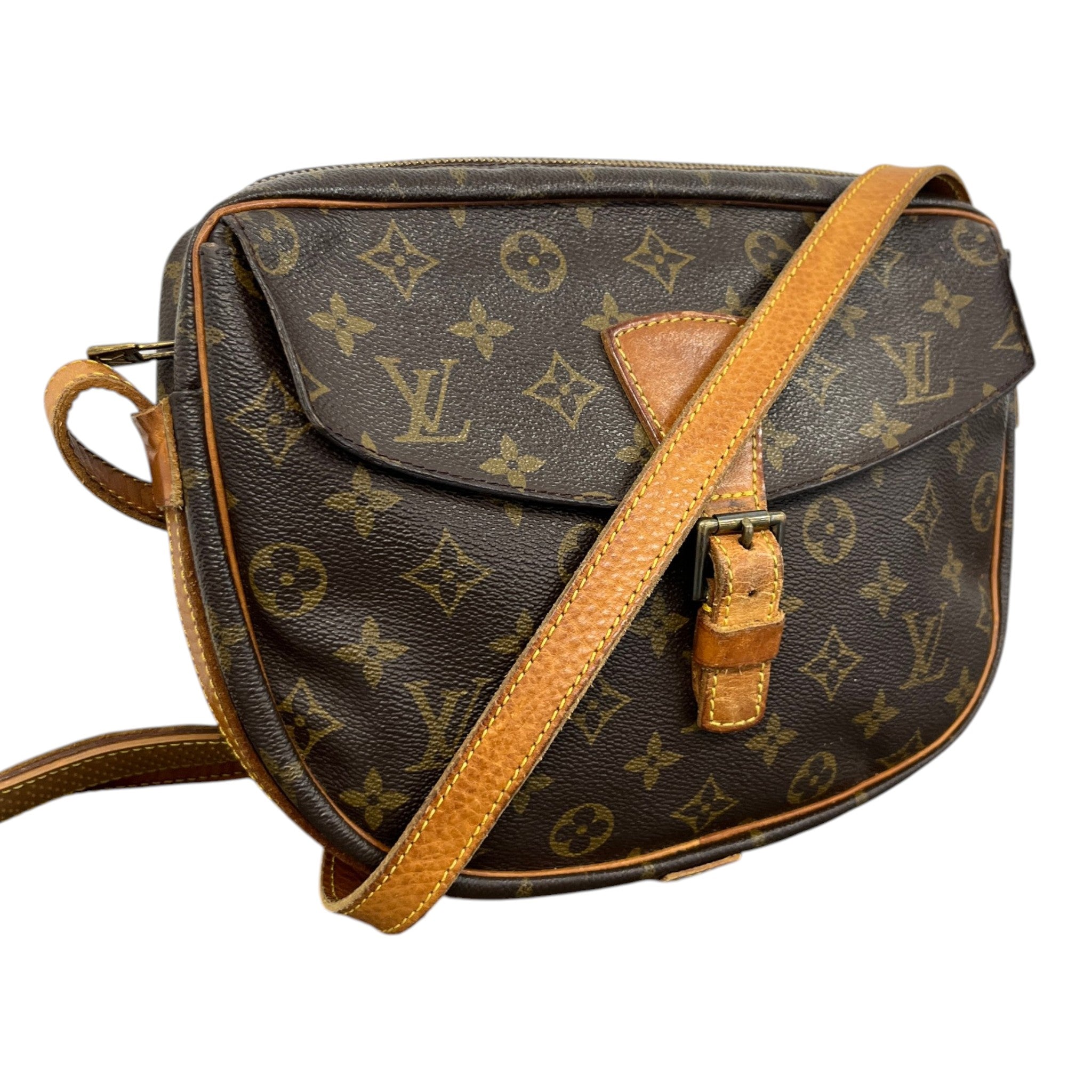 Women's Vintage Monogram Jeune Fille Mm Messenger Bag Brown