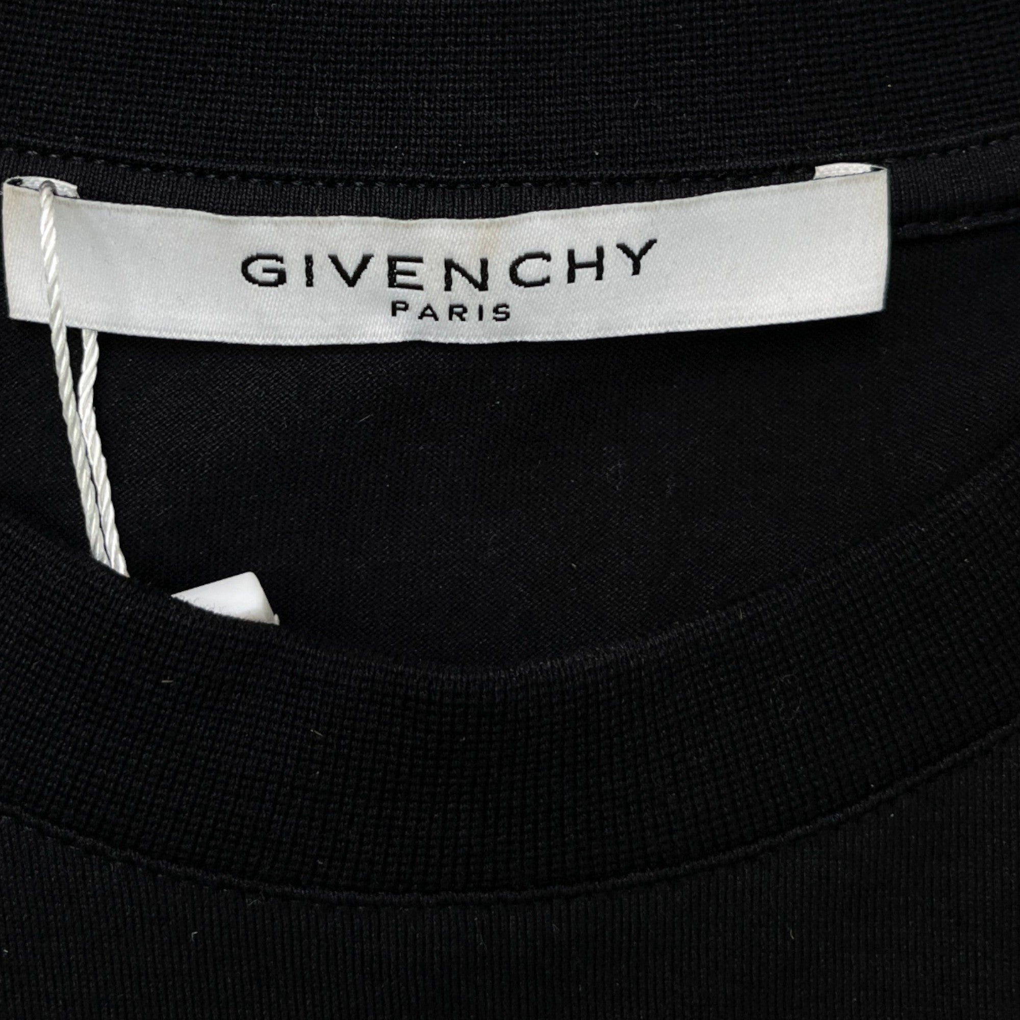 Men's Tape Logo T-Shirt Black Size S