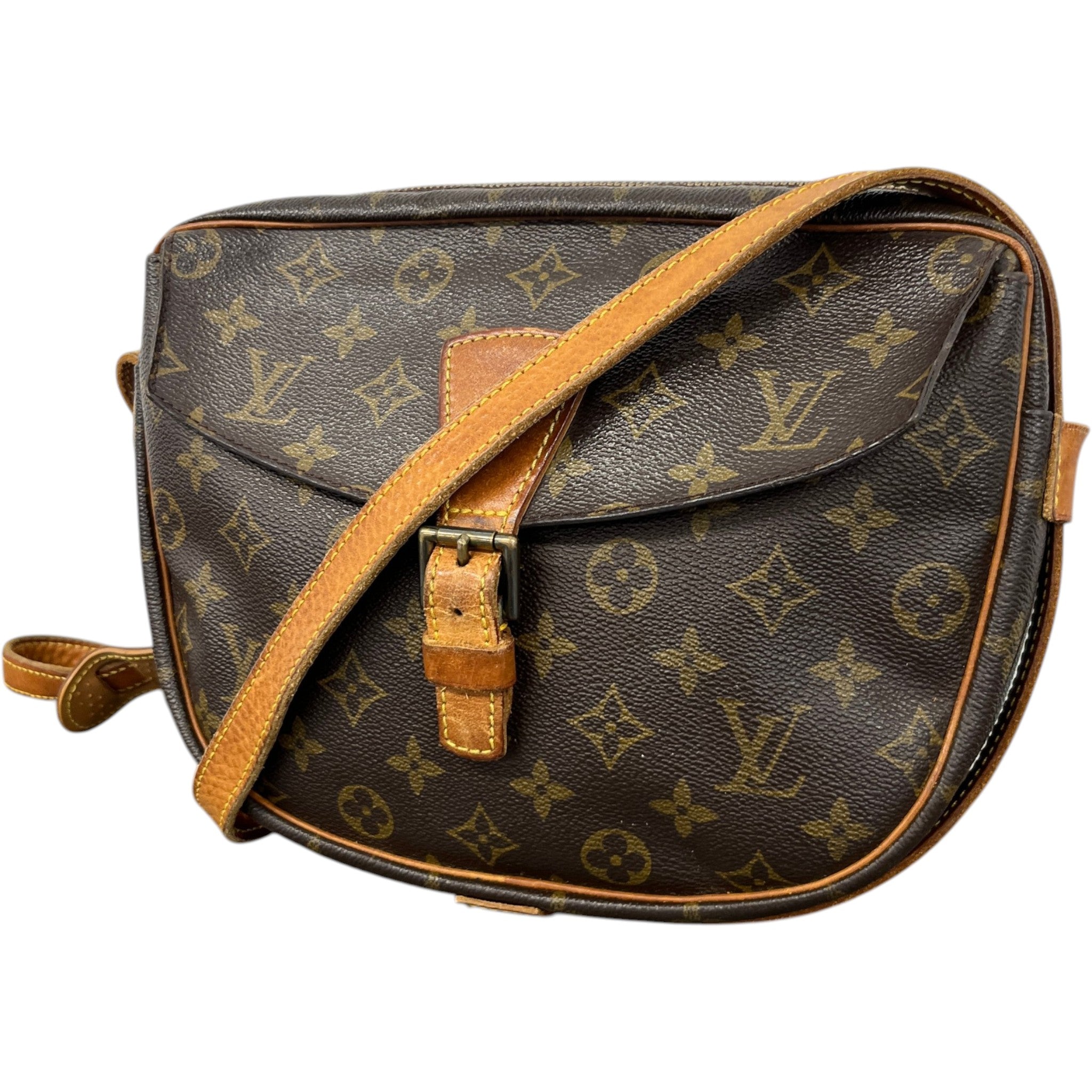 Women's Vintage Monogram Jeune Fille Mm Messenger Bag Brown