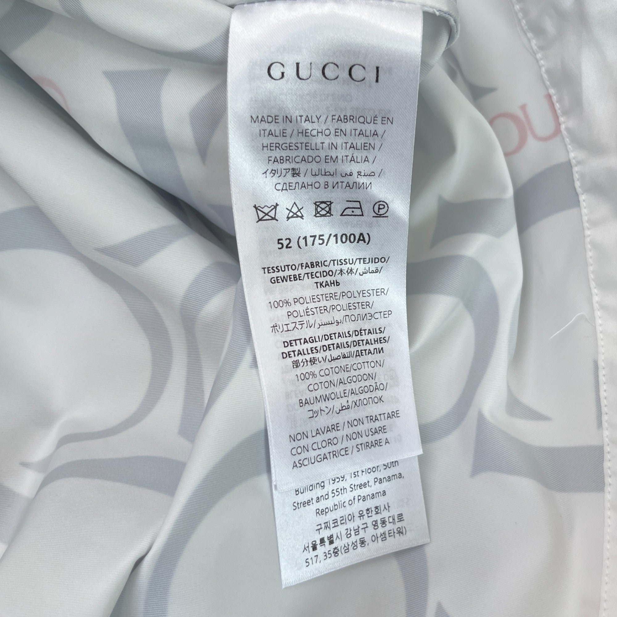 Men's Logo Bowling Shirt White Size IT 52 / UK XL