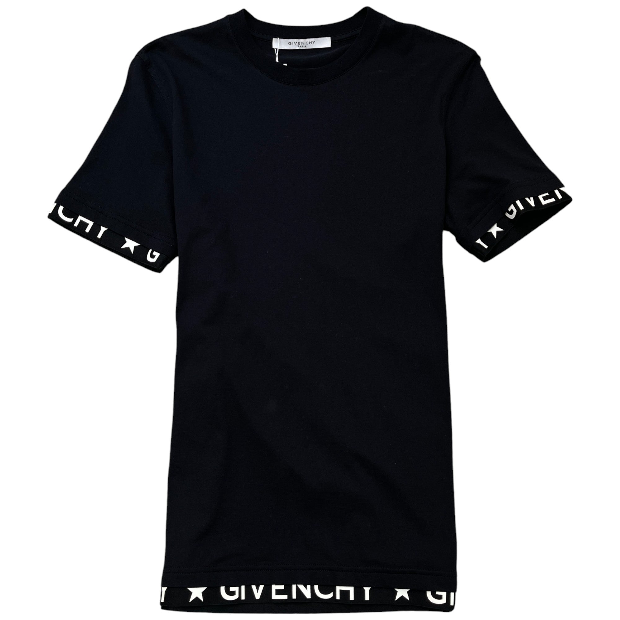 Men's Tape Logo T-Shirt Black Size S
