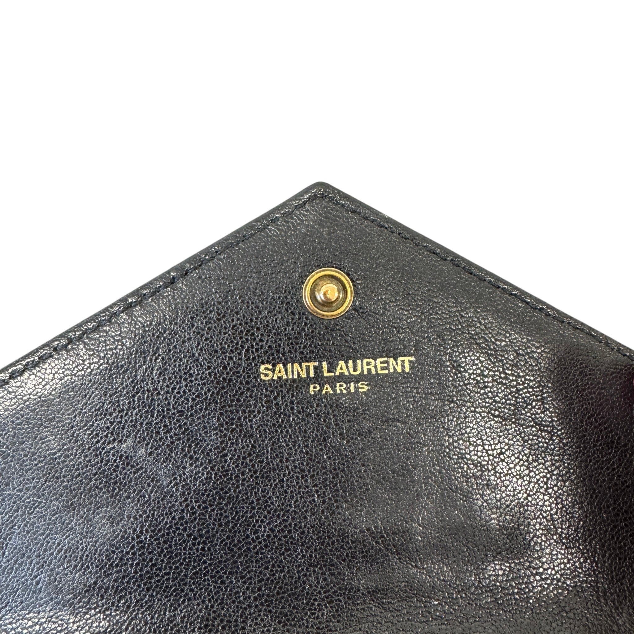 Women's Cassandre Matelassé Small Envelope Wallet Black