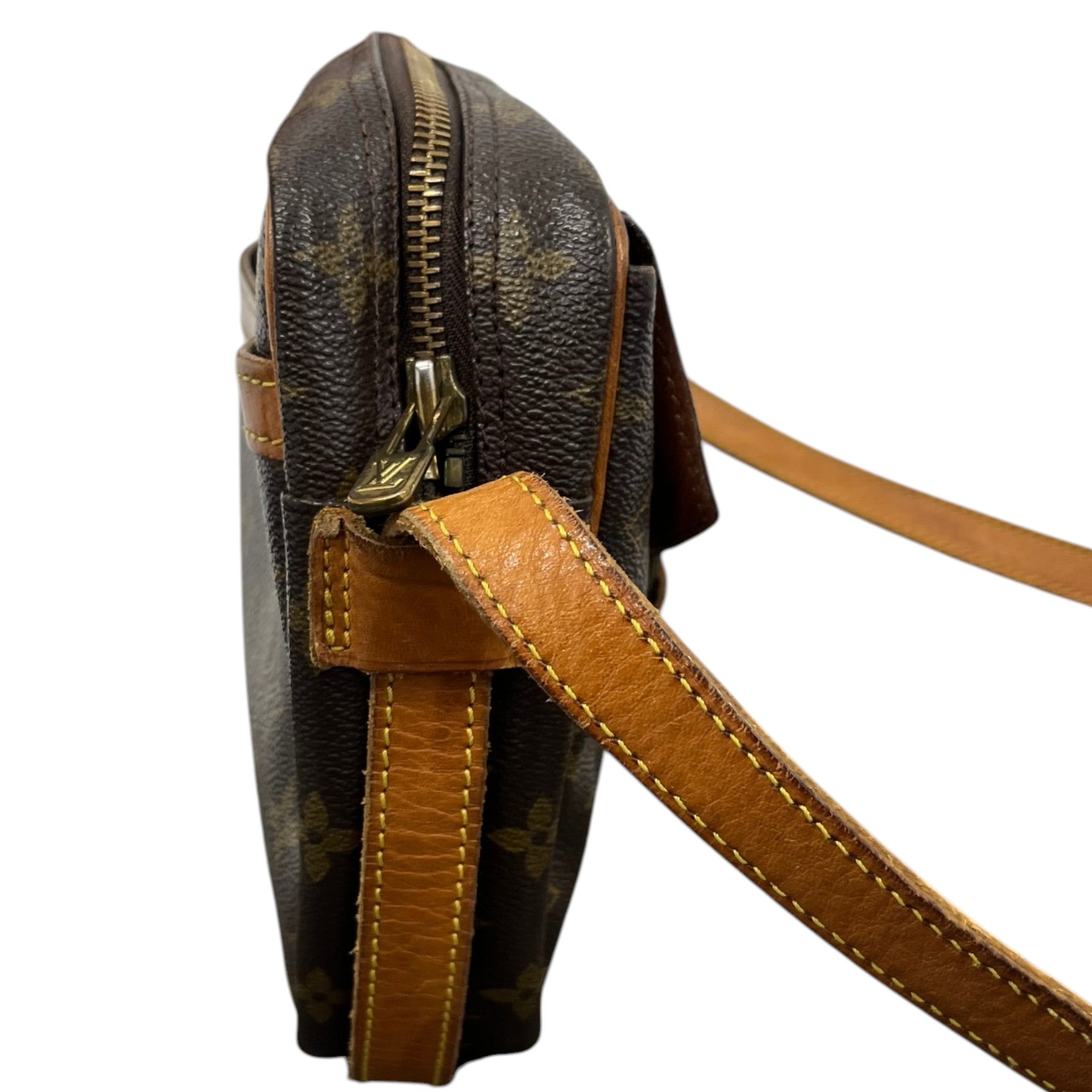 Women's Vintage Monogram Jeune Fille Mm Messenger Bag Brown