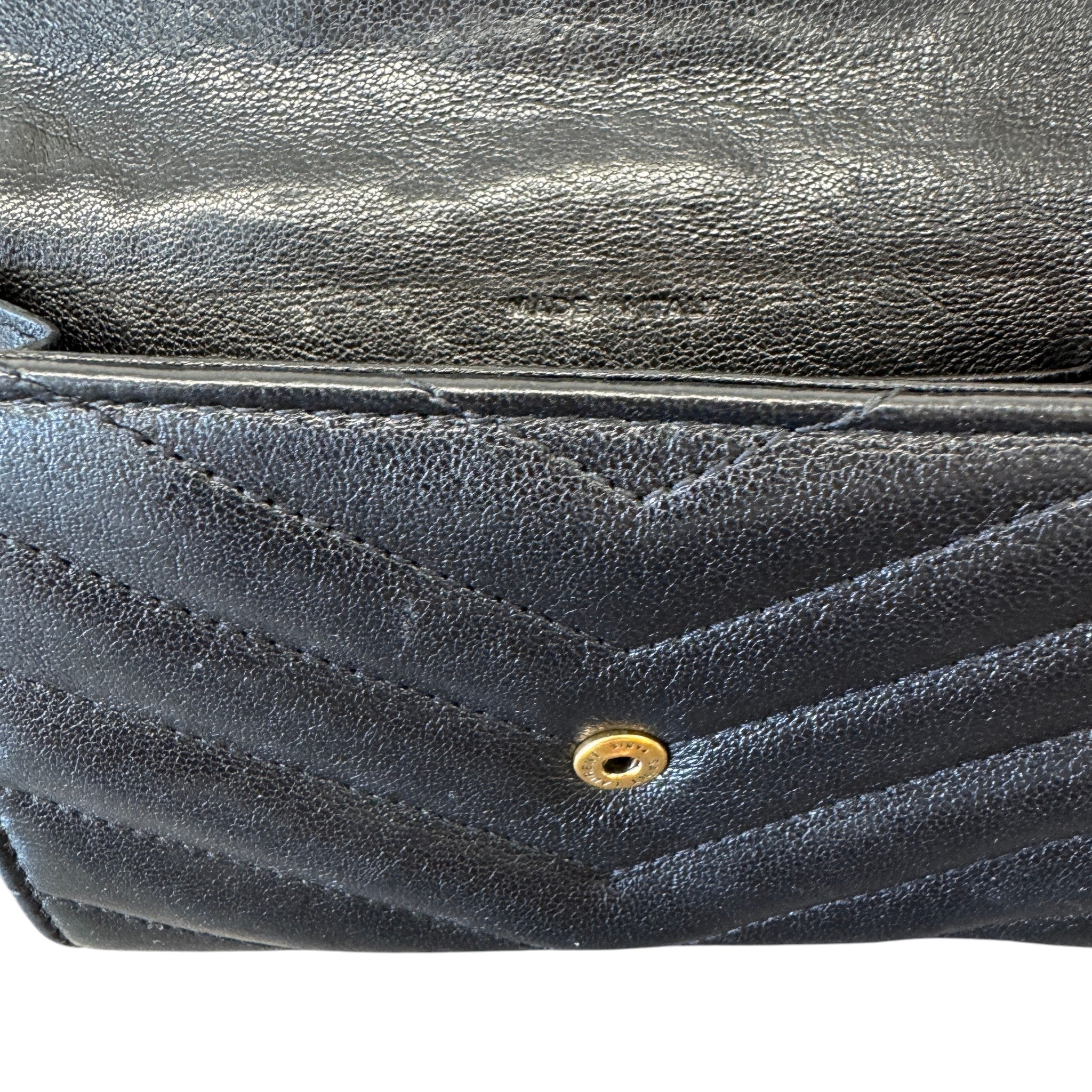 Women's Cassandre Matelassé Small Envelope Wallet Black