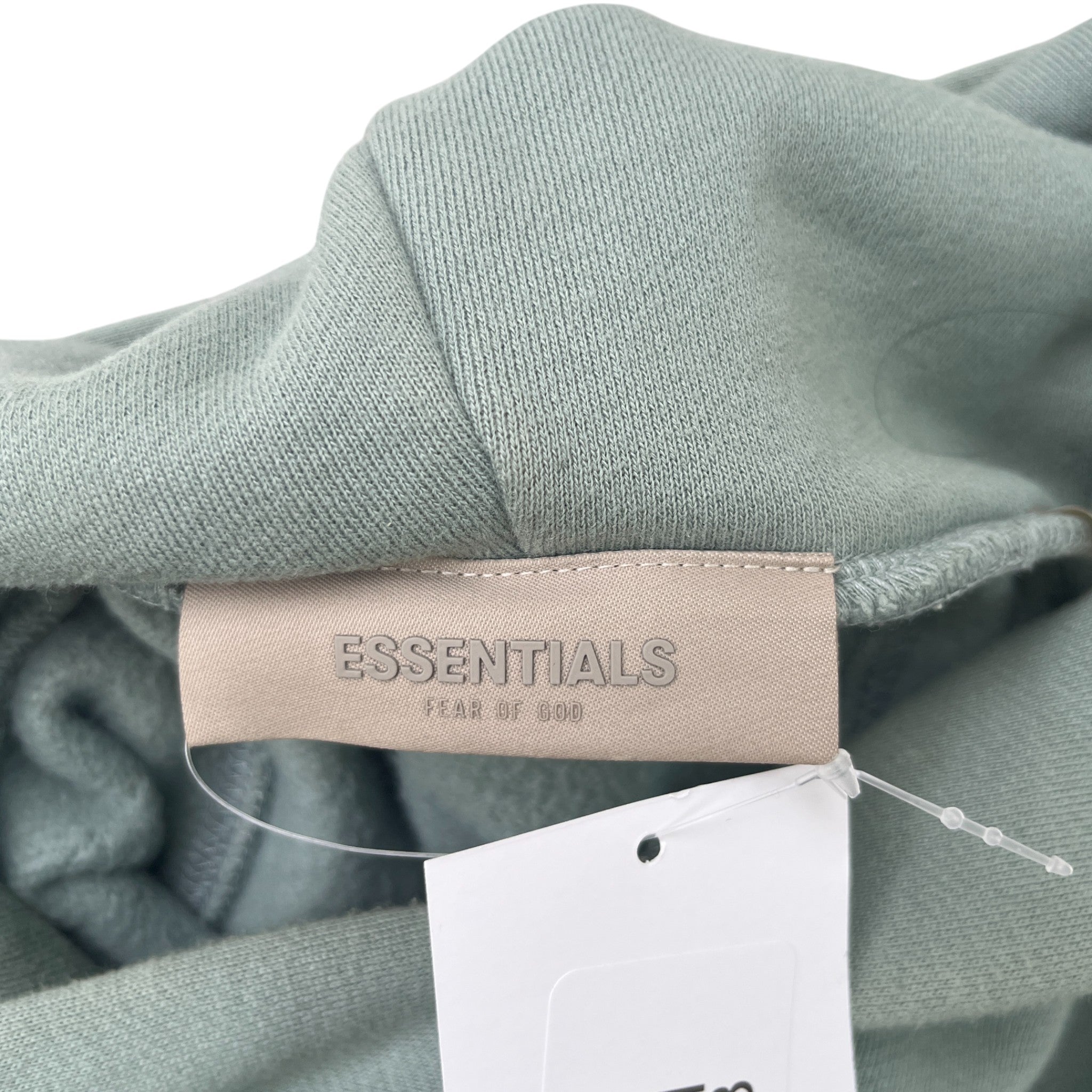 Men's Logo Print Hoodie Green Size L