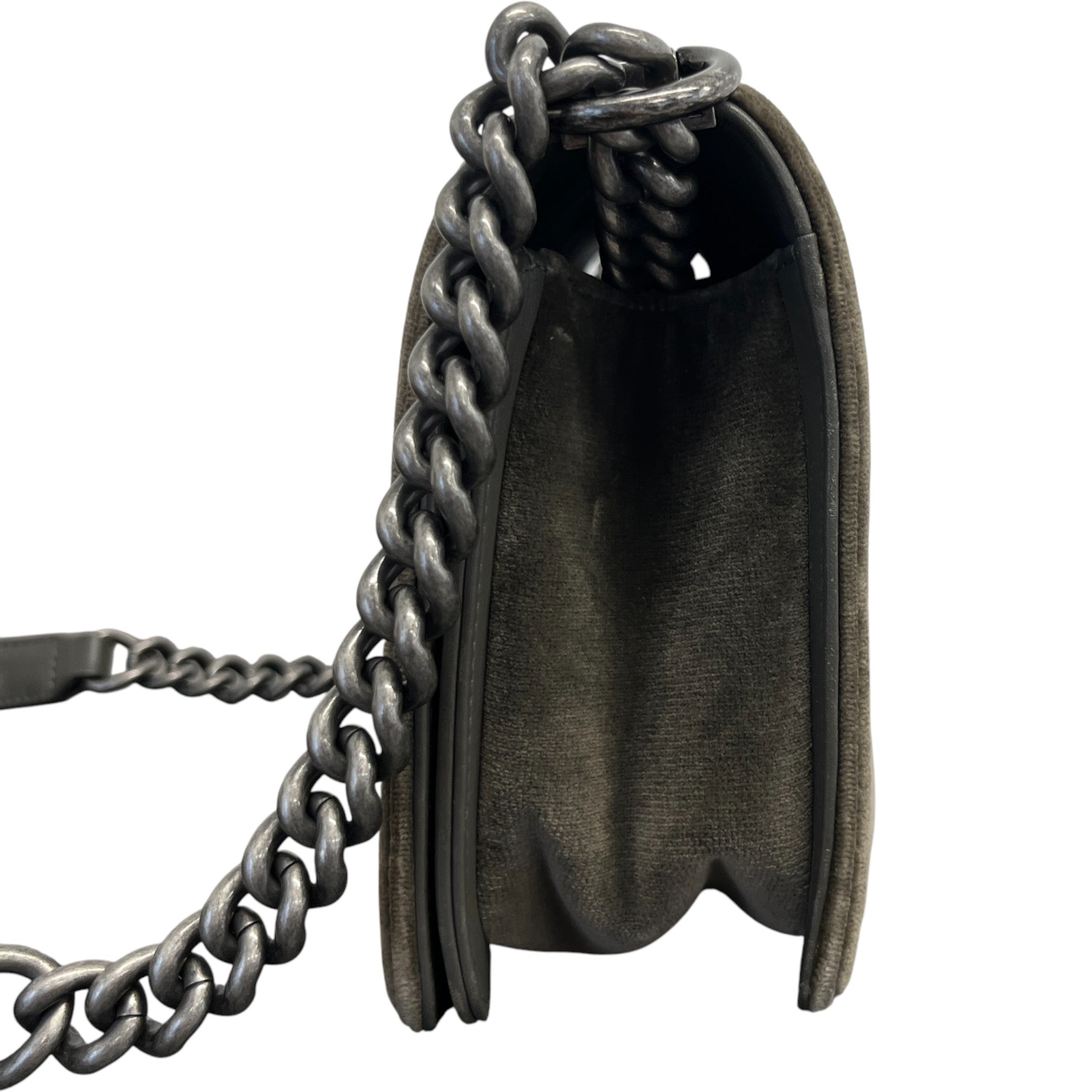 Women's Old Medium Boy Bag Grey