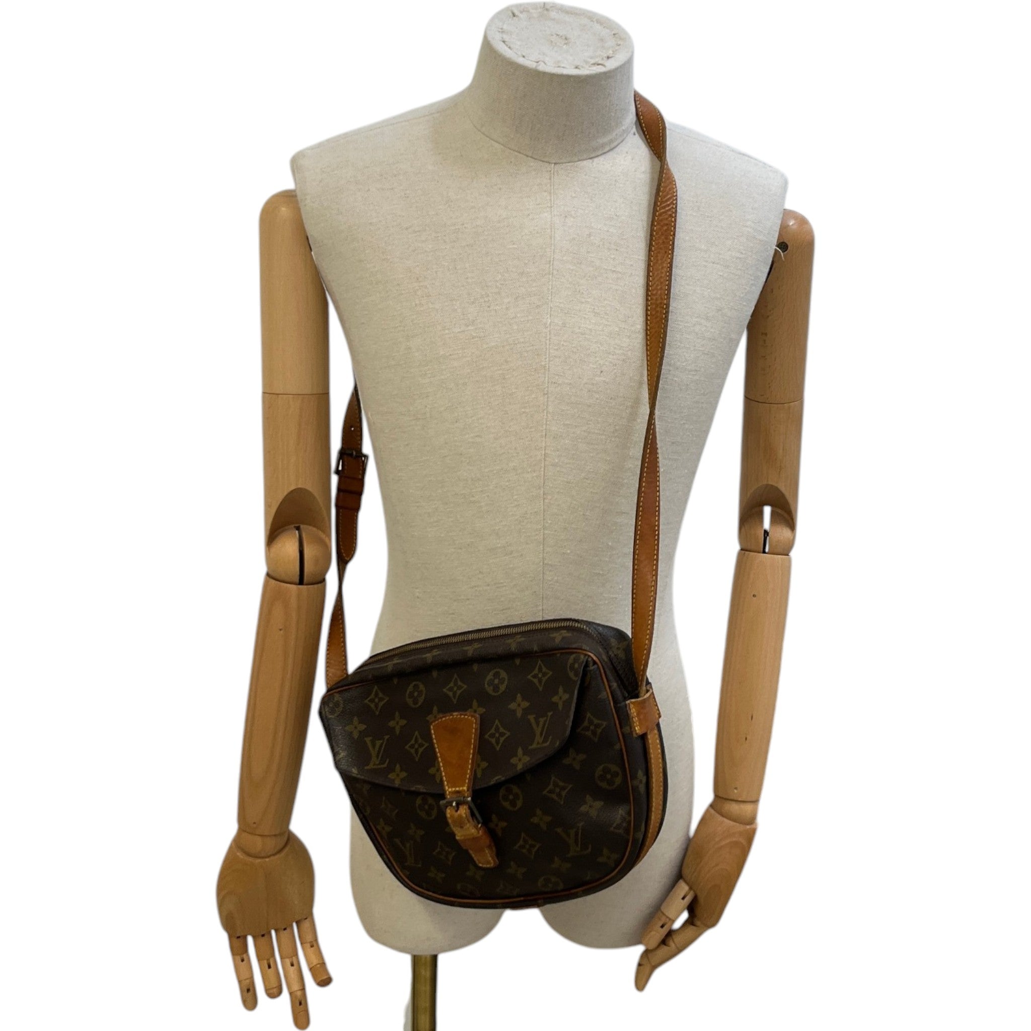 Women's Vintage Monogram Jeune Fille Mm Messenger Bag Brown