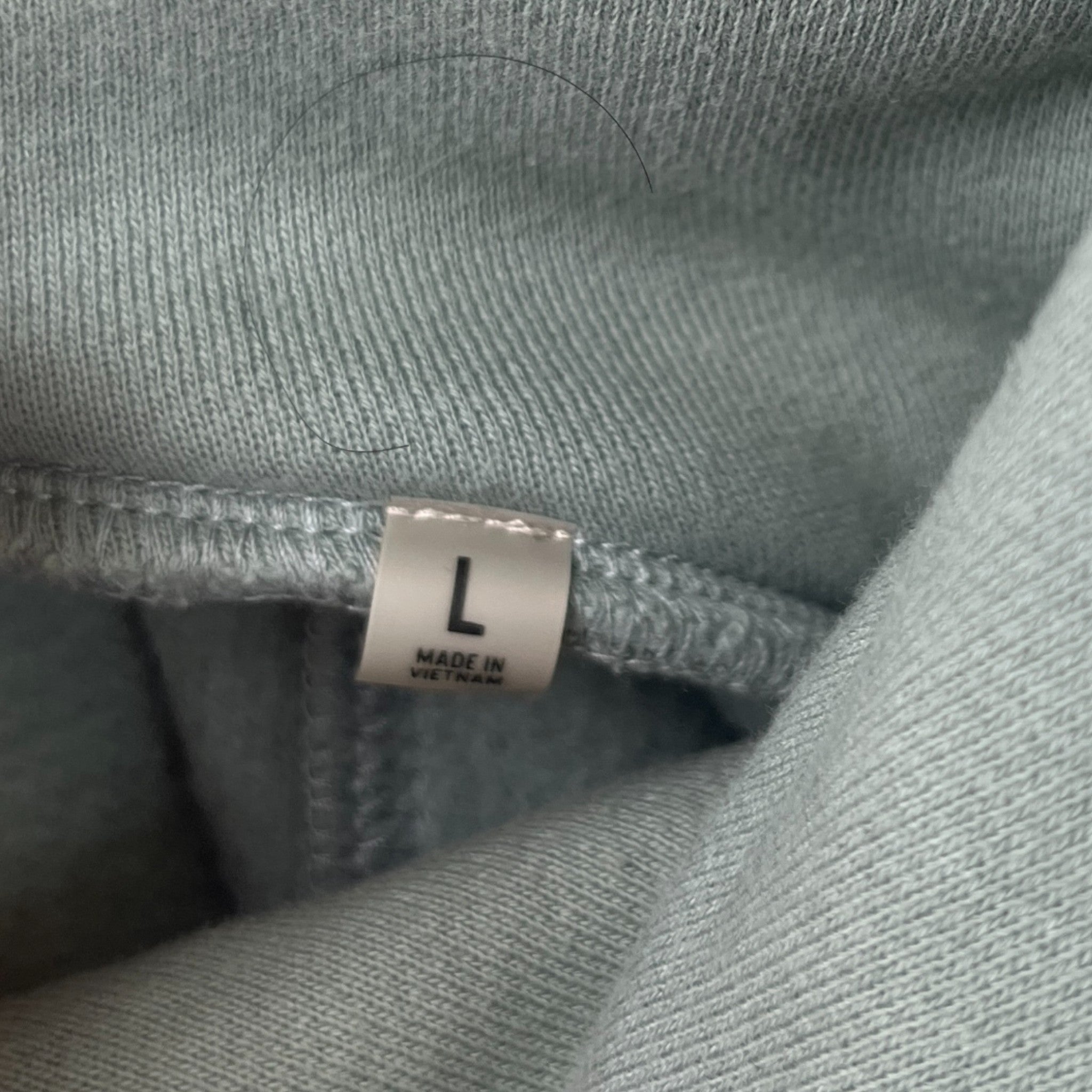 Men's Logo Print Hoodie Green Size L