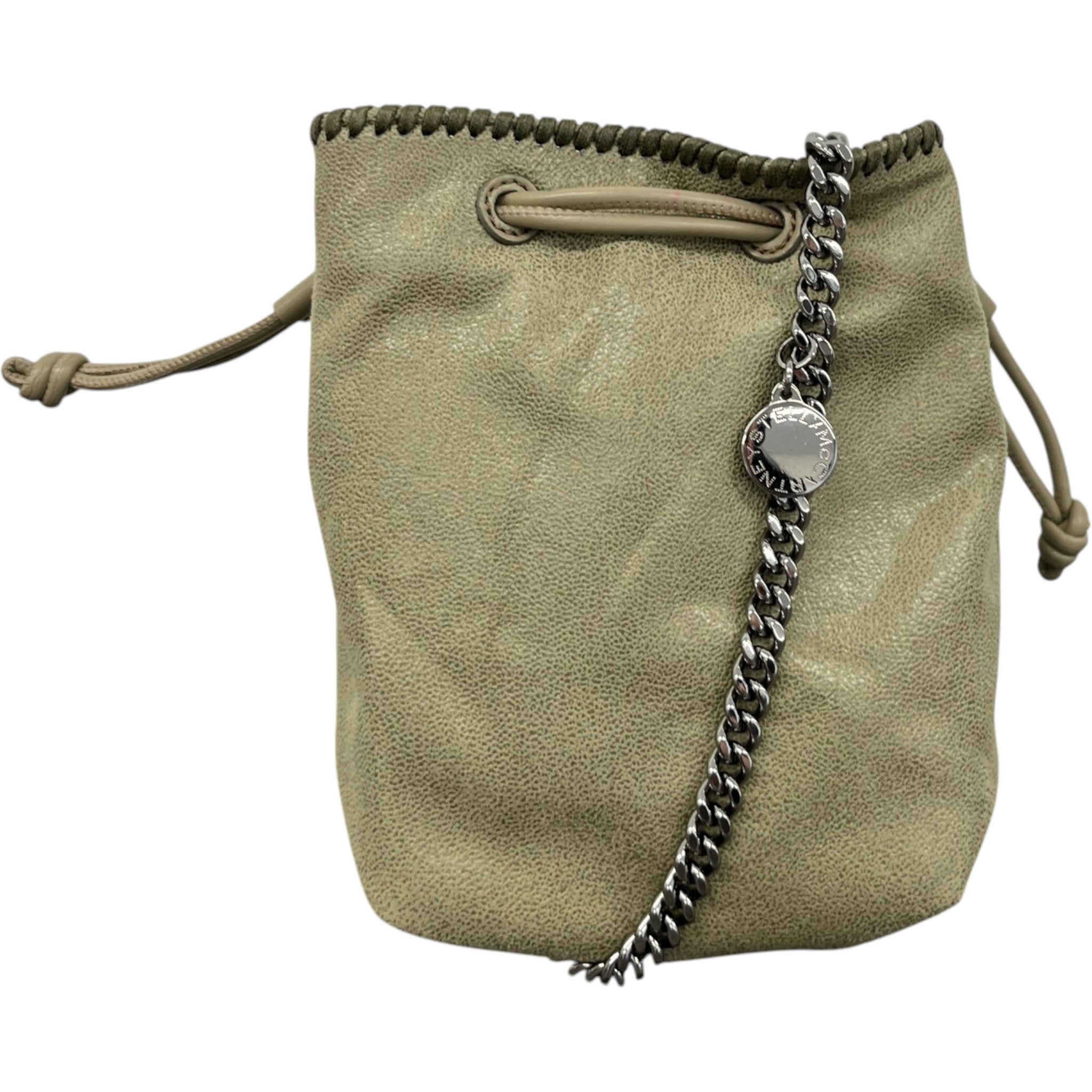 Women's Falabella Chain Bucket Bag Khaki