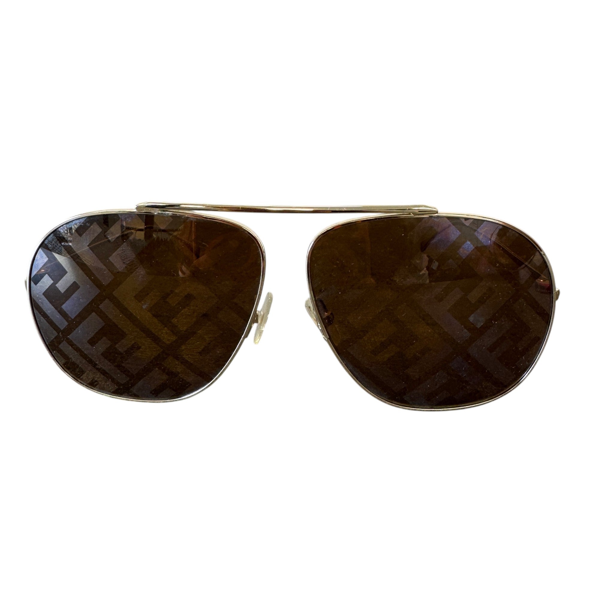Men's Ff Monogram Sunglasses Brown