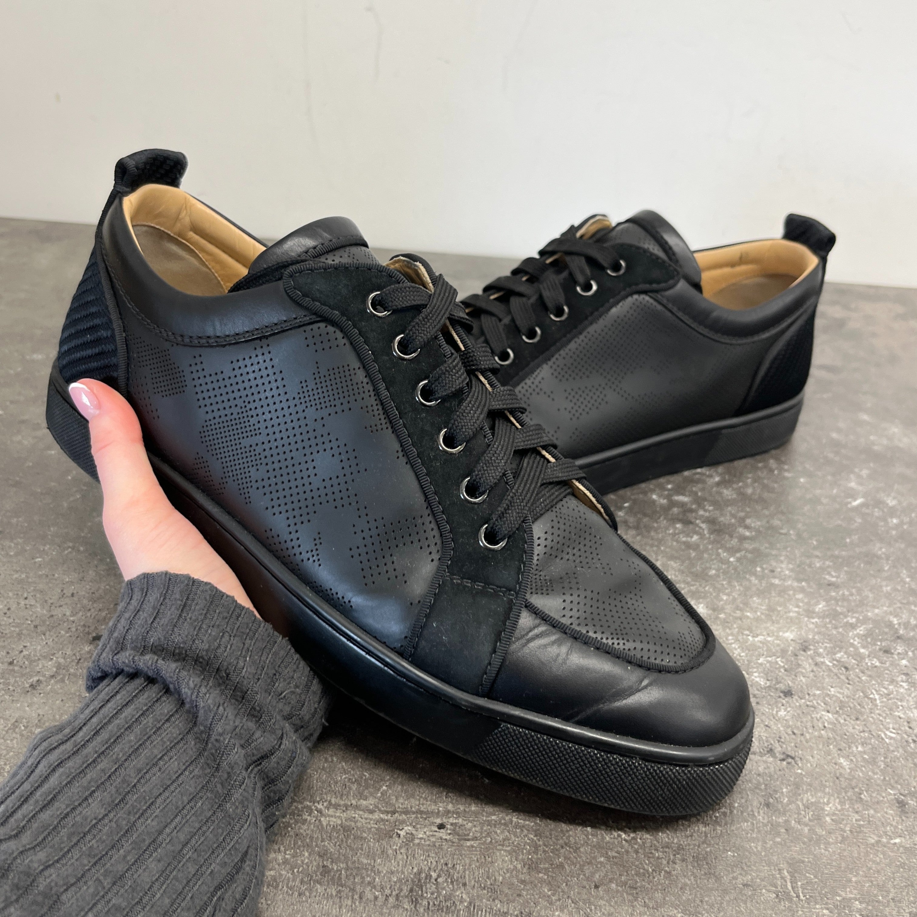 Men's Louis Junior Low Trainers Black Size EU 44 / UK 10