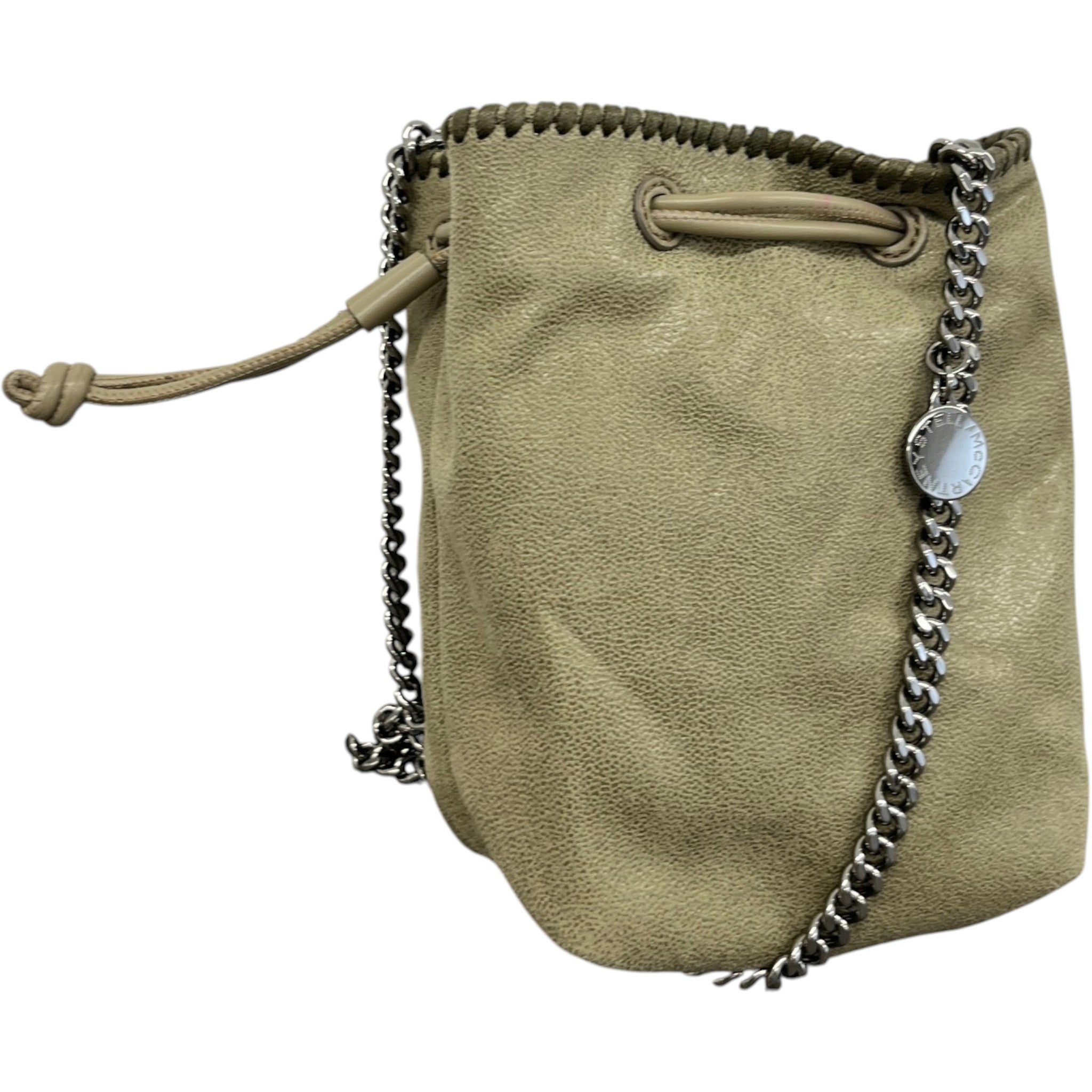 Women's Falabella Chain Bucket Bag Khaki