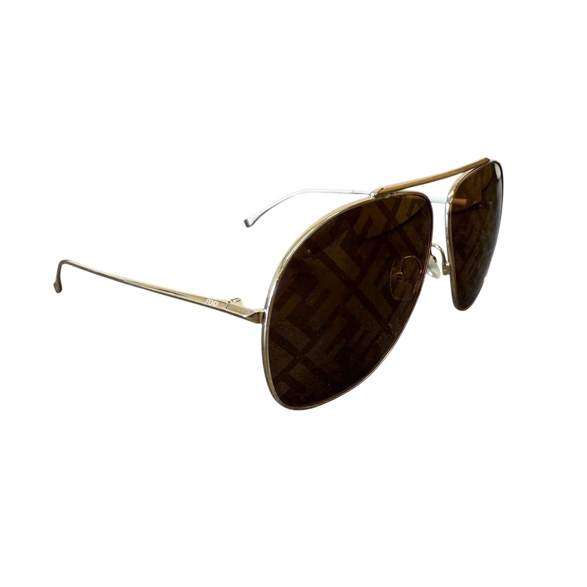 Men's Ff Monogram Sunglasses Brown