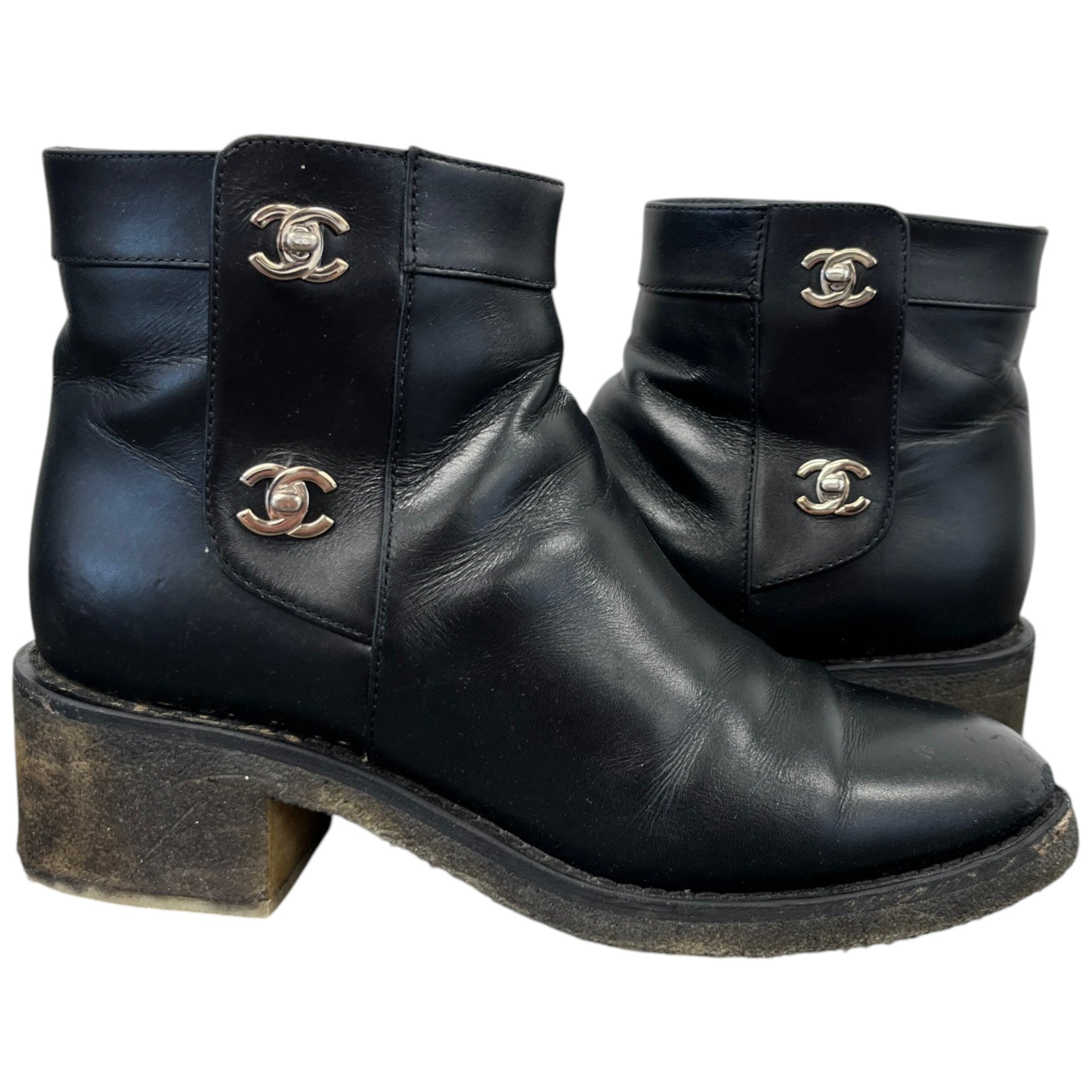 Women's Cc Turnlock Ankle Boots Black Size EU 40 / UK 7