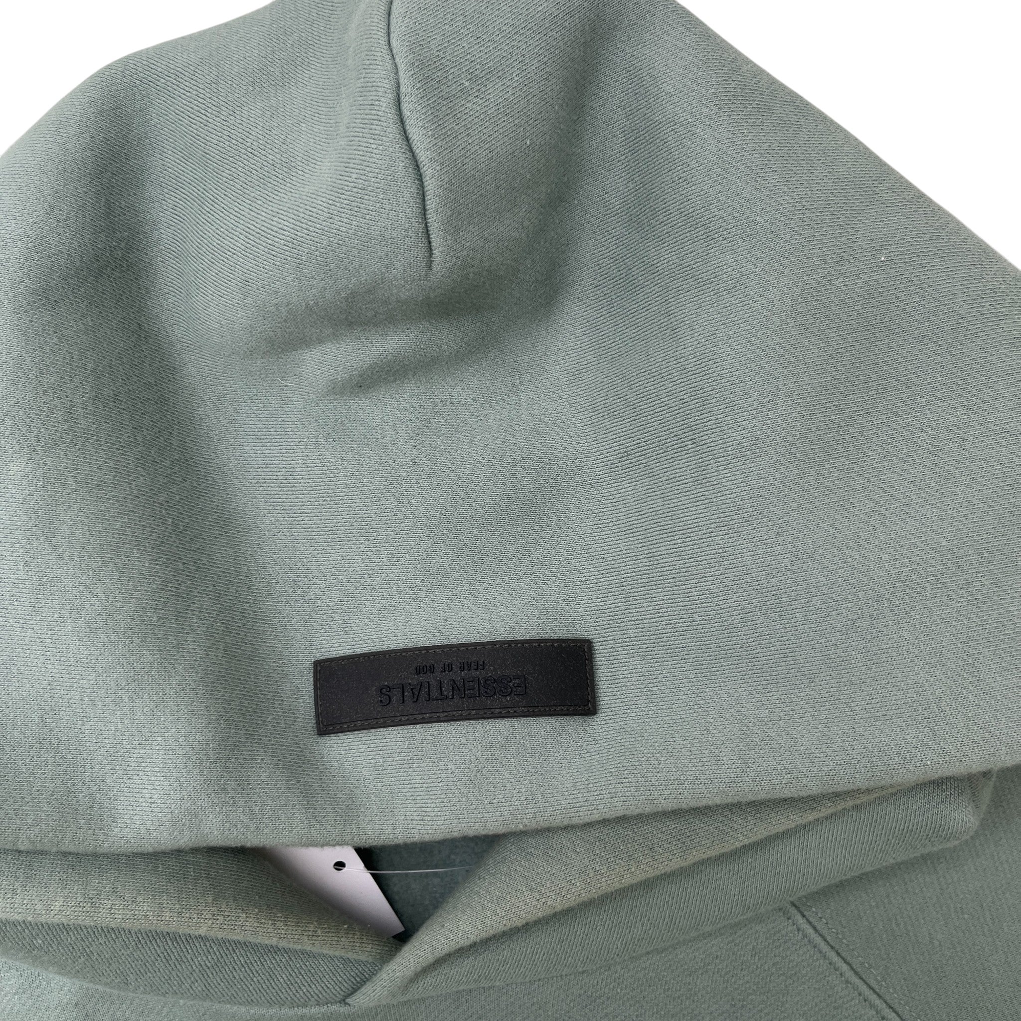 Men's Logo Print Hoodie Green Size L