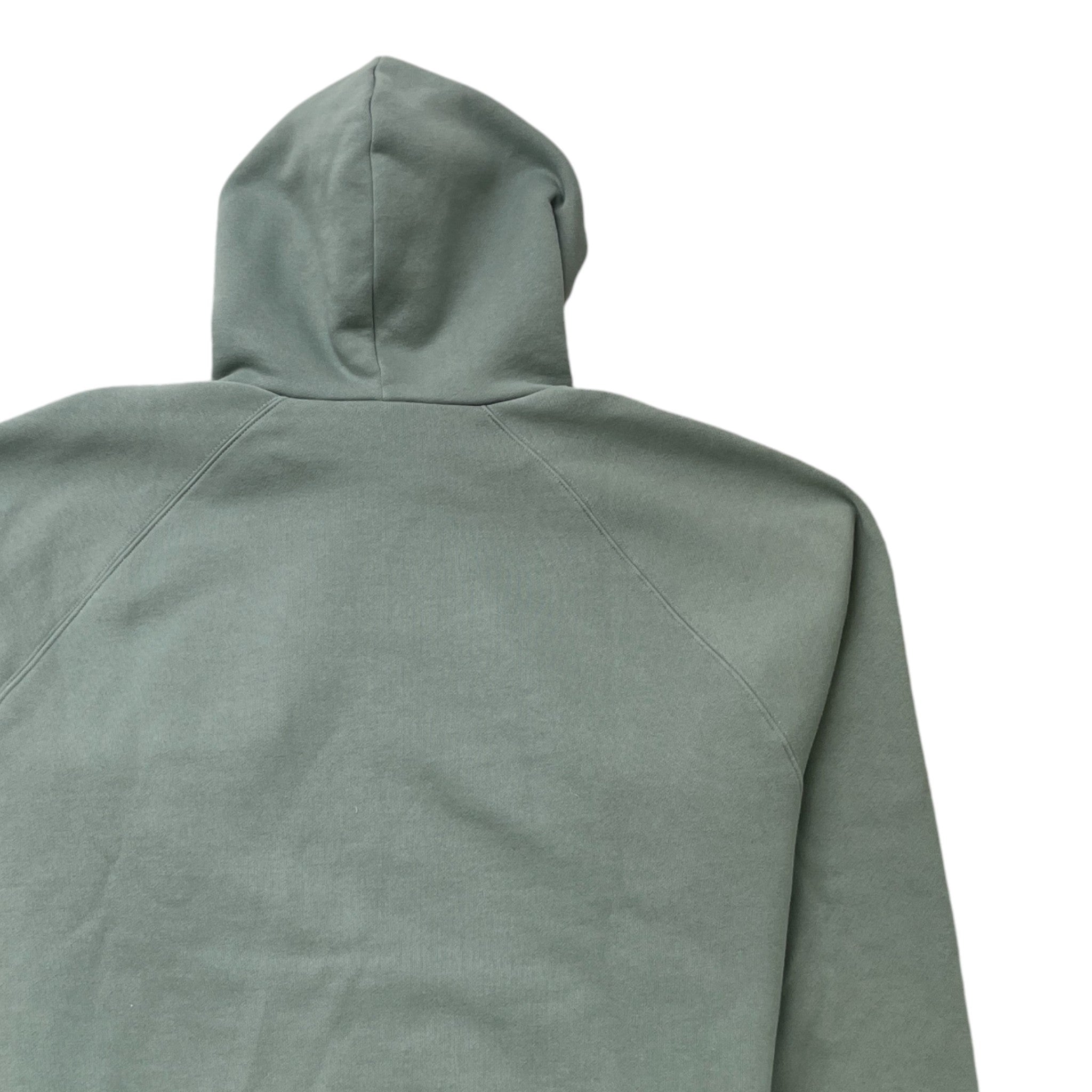 Men's Logo Print Hoodie Green Size L