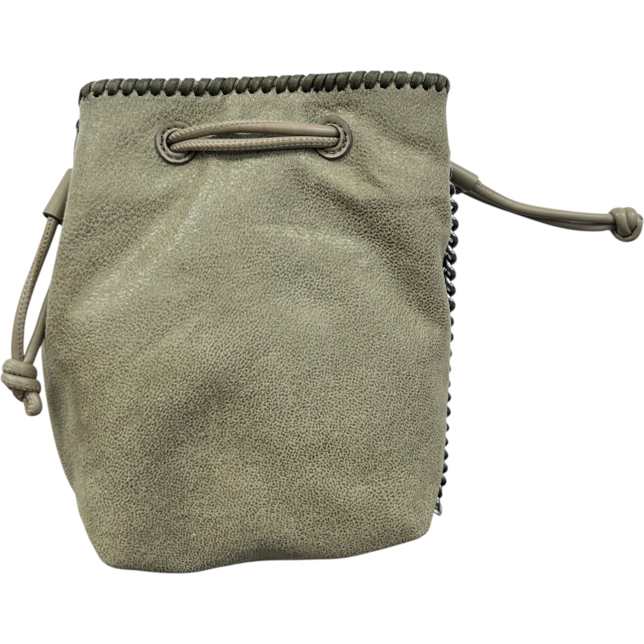 Women's Falabella Chain Bucket Bag Khaki