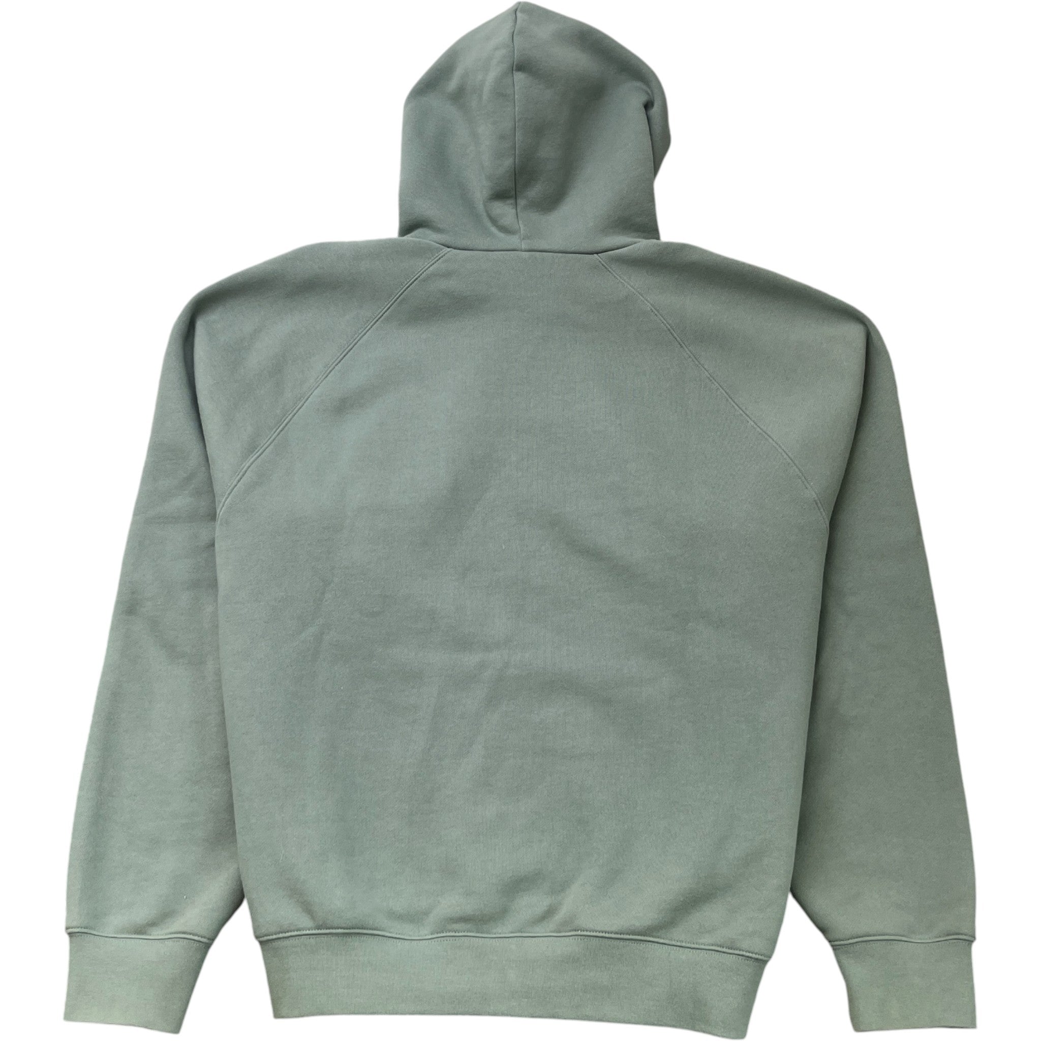 Men's Logo Print Hoodie Green Size L