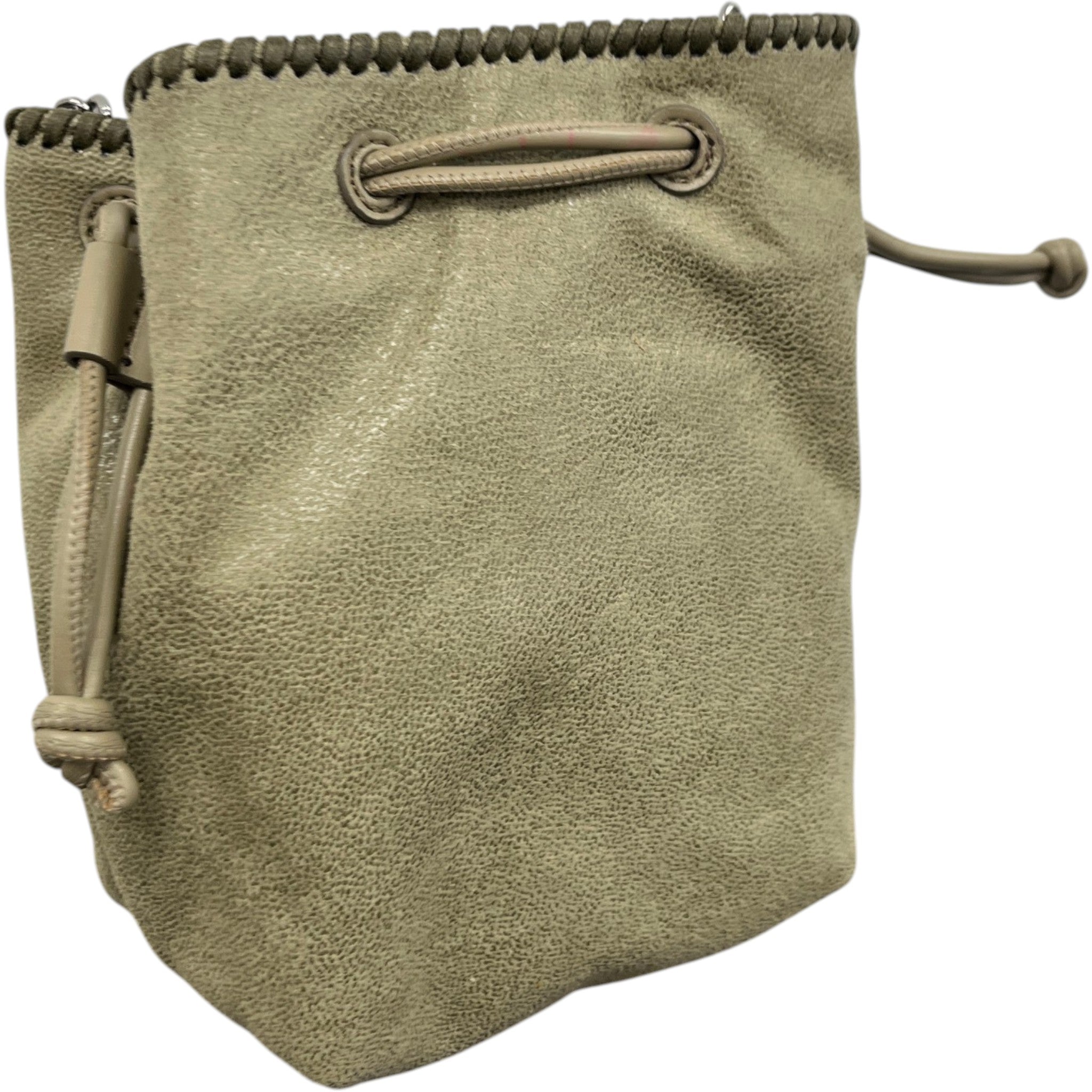 Women's Falabella Chain Bucket Bag Khaki