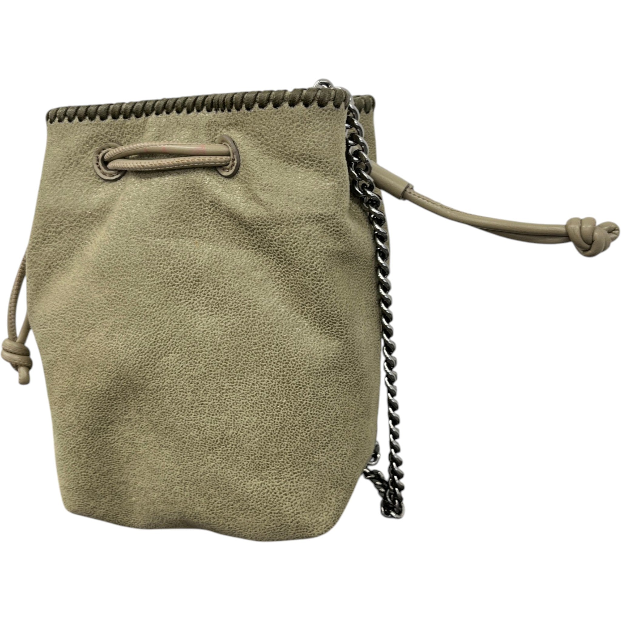 Women's Falabella Chain Bucket Bag Khaki