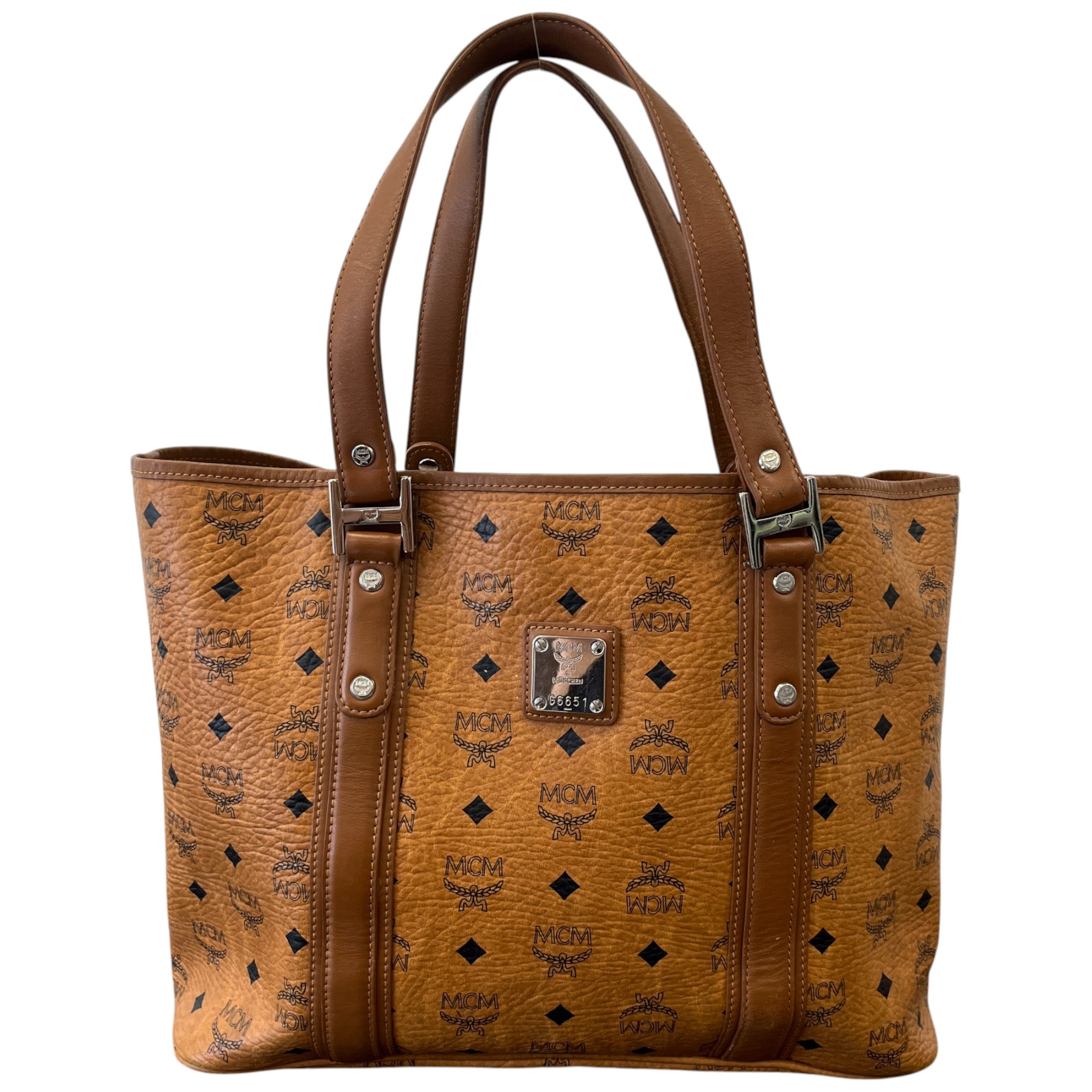 Men's Logo Print Handbag Brown