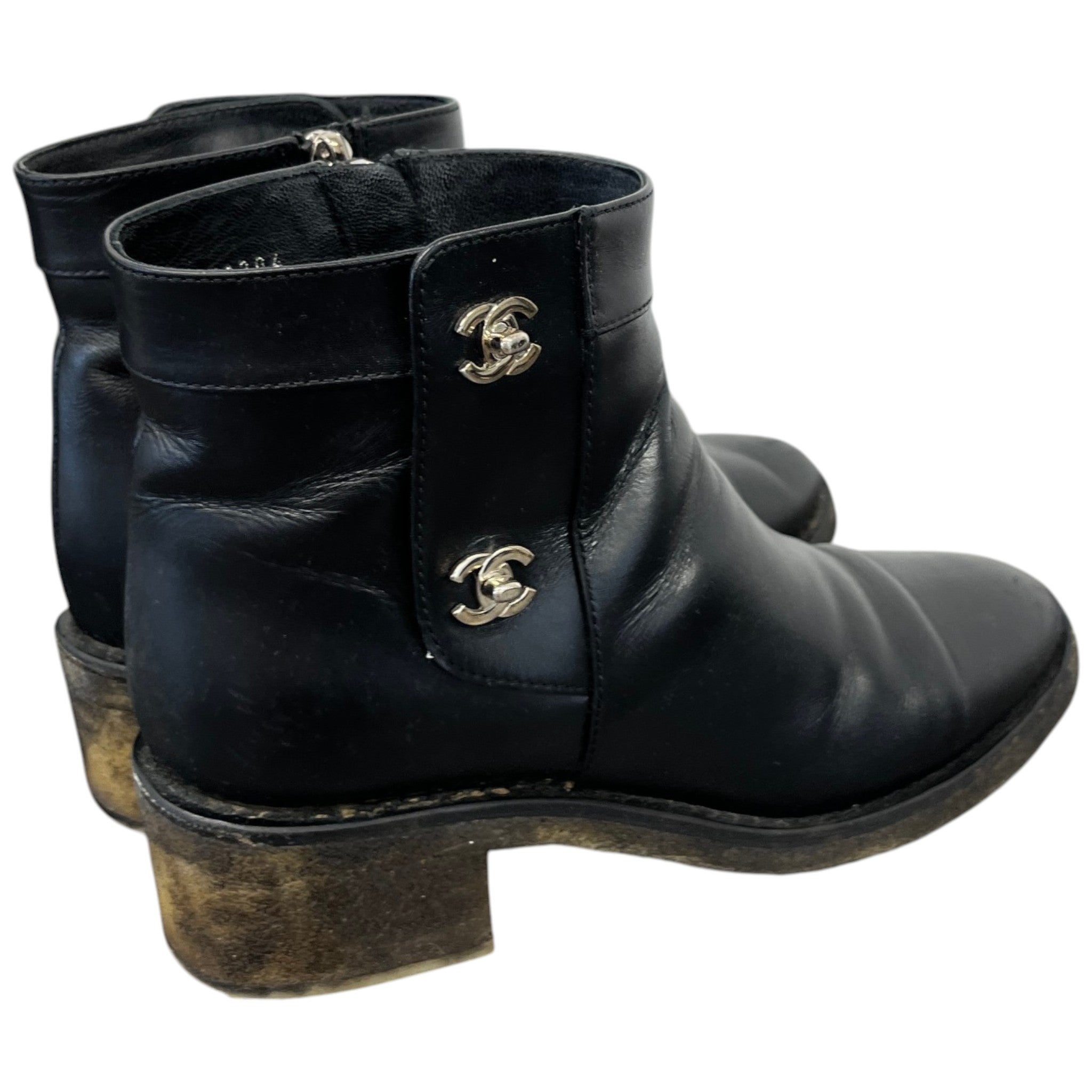 Women's Cc Turnlock Ankle Boots Black Size EU 40 / UK 7