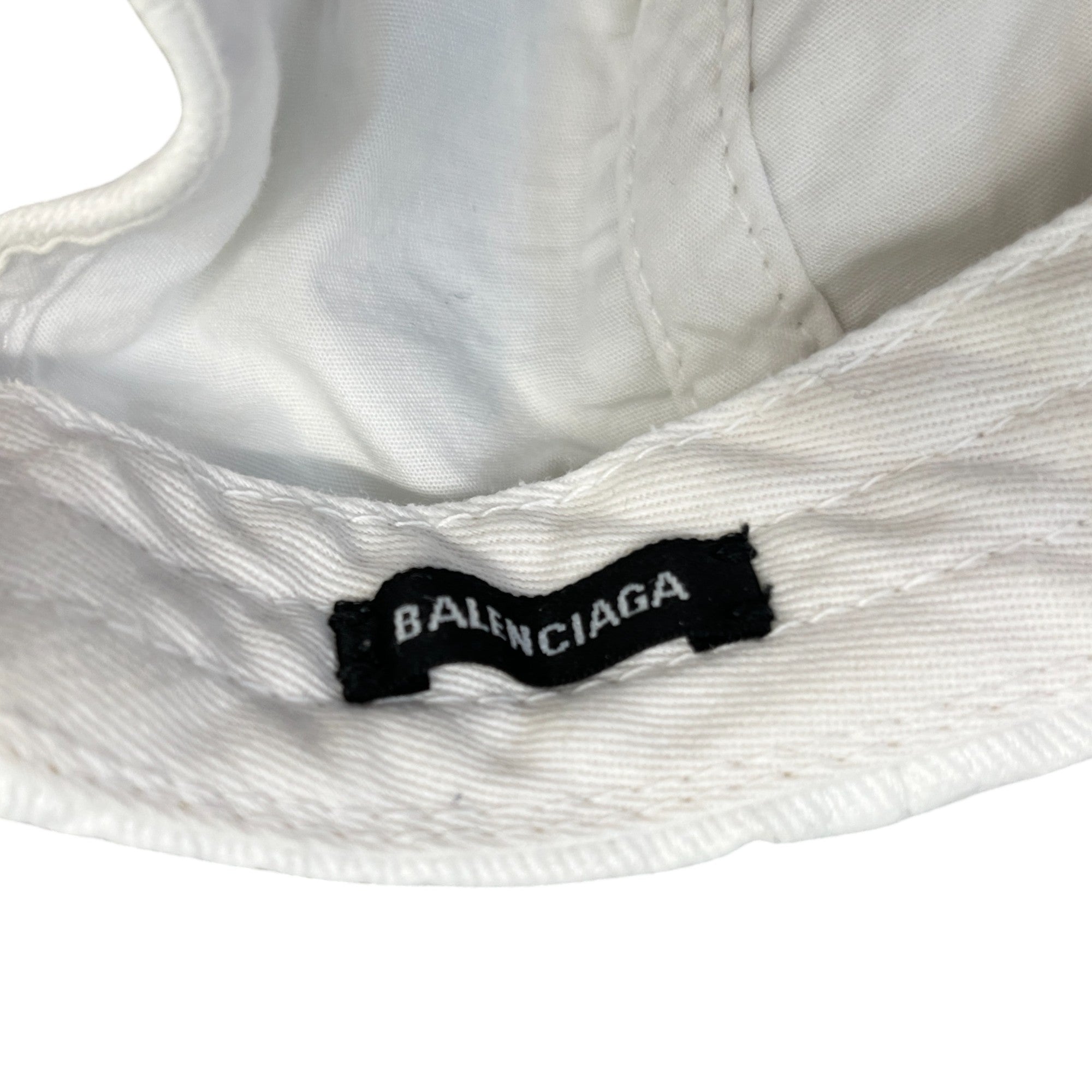 Men's Embroidered Logo Cap White Size L