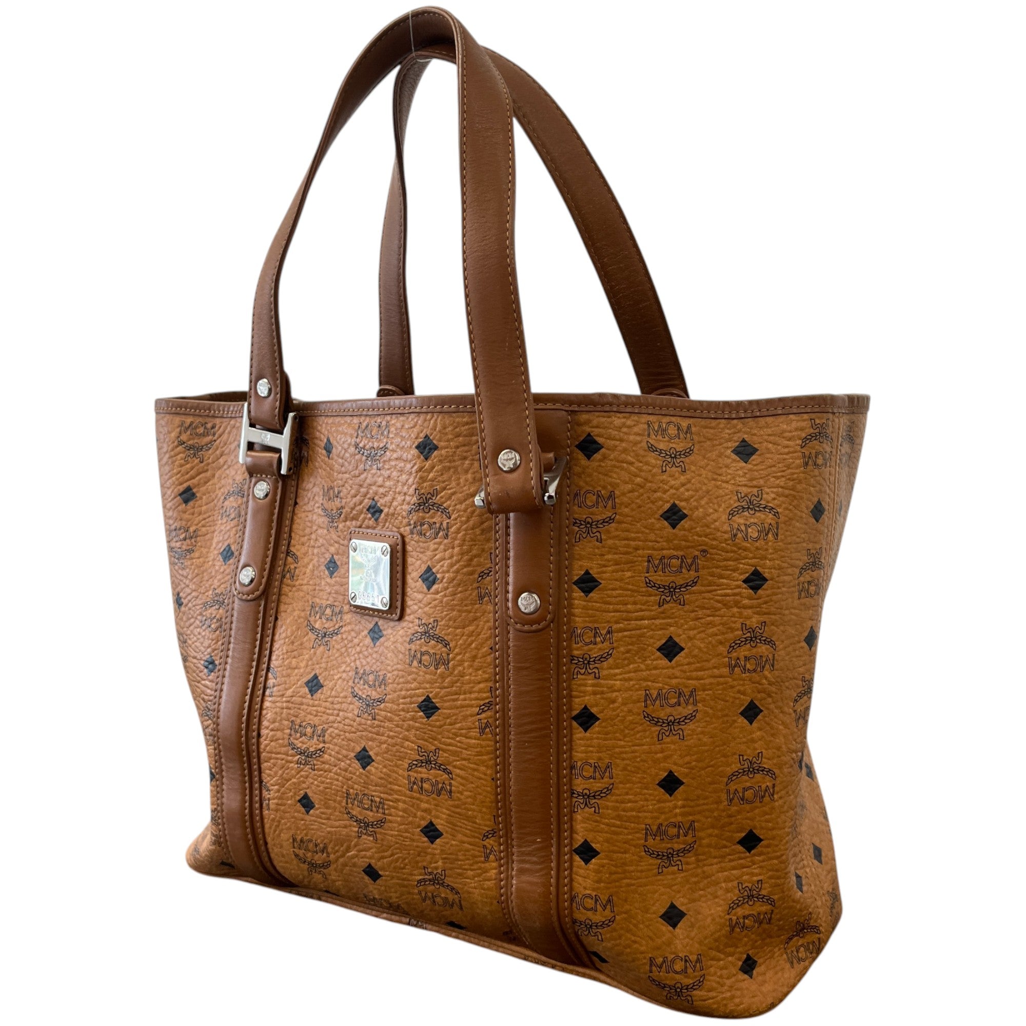 Men's Logo Print Handbag Brown