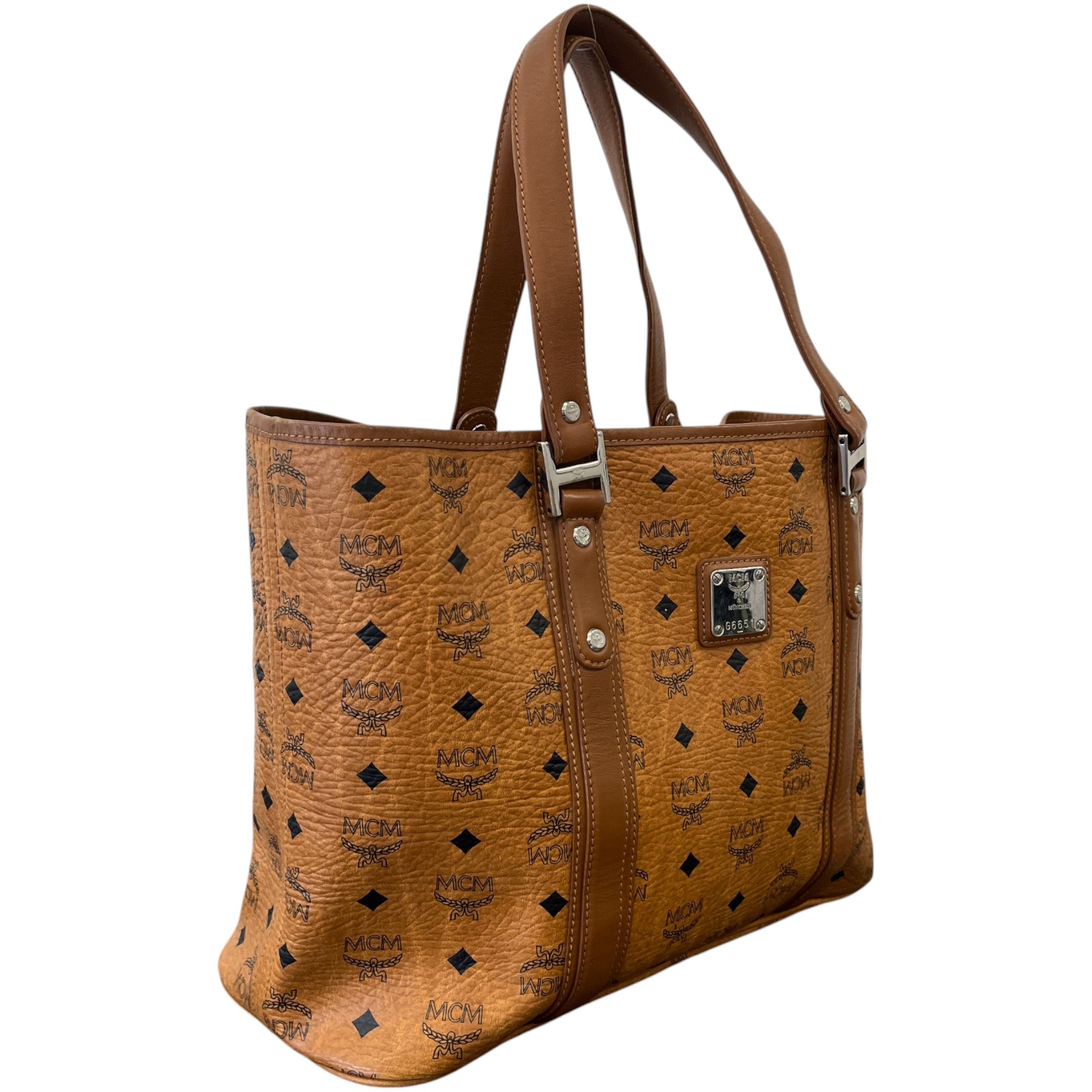 Men's Logo Print Handbag Brown