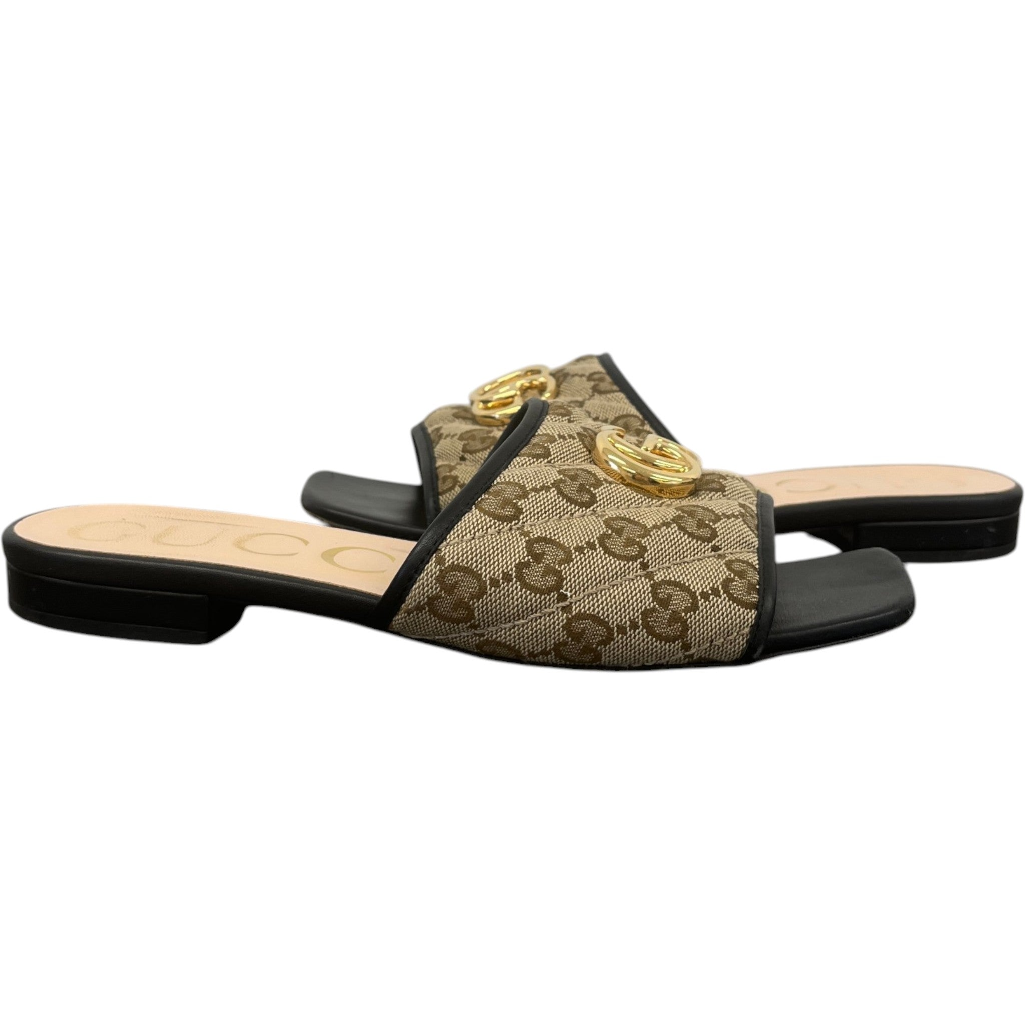 Women's Gg Marmont Sandals Beige Size EU 37.5 / UK 4.5