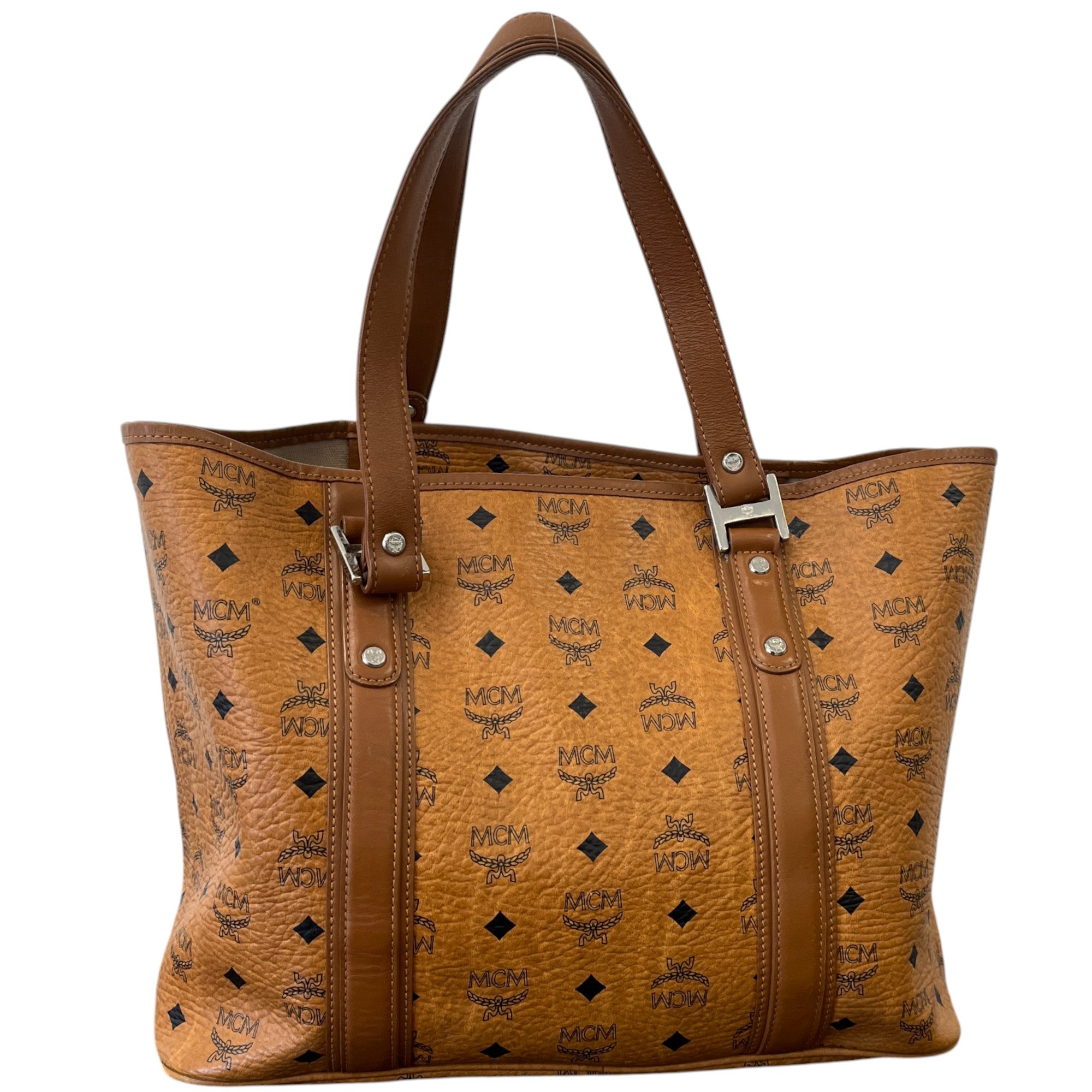 Men's Logo Print Handbag Brown