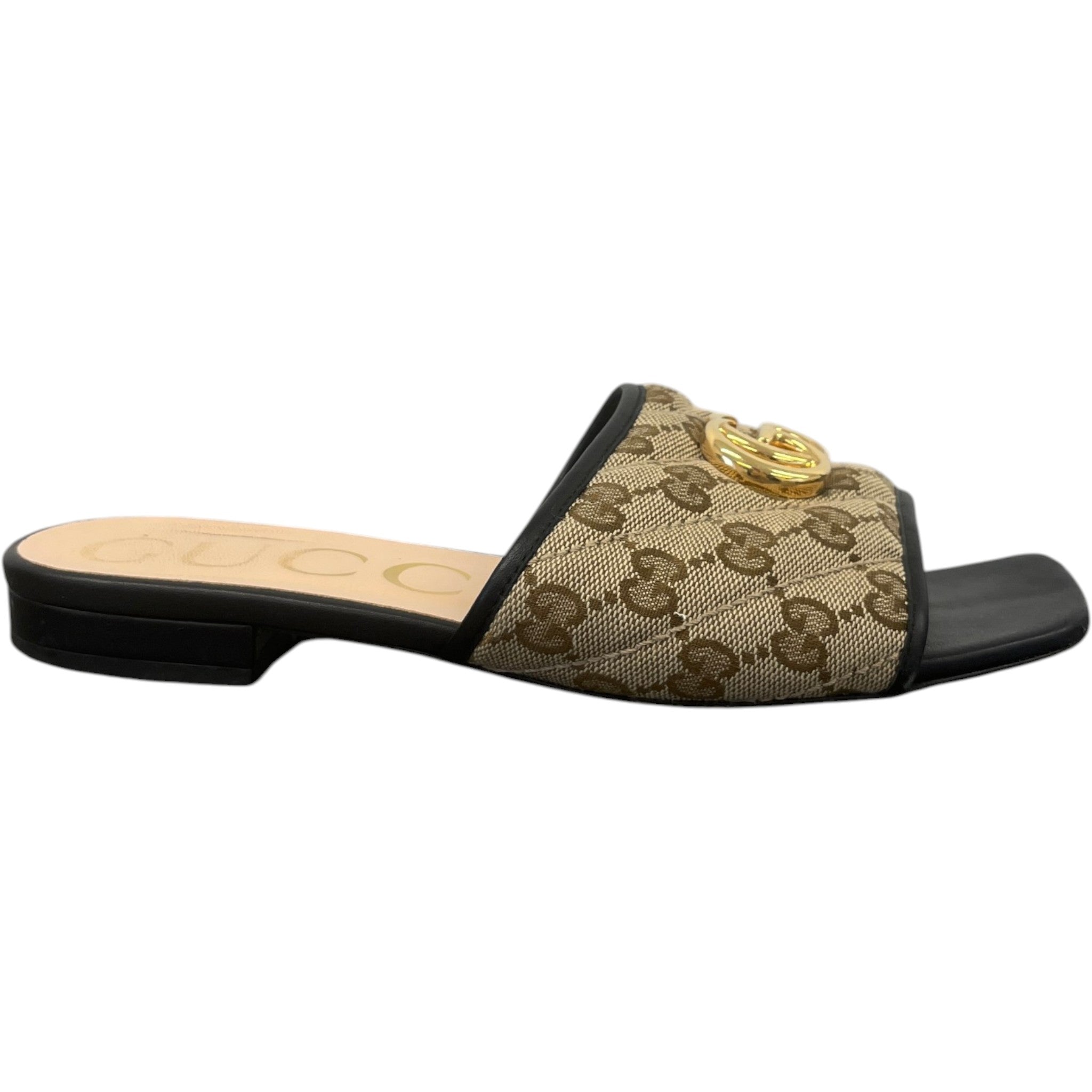 Women's Gg Marmont Sandals Beige Size EU 37.5 / UK 4.5