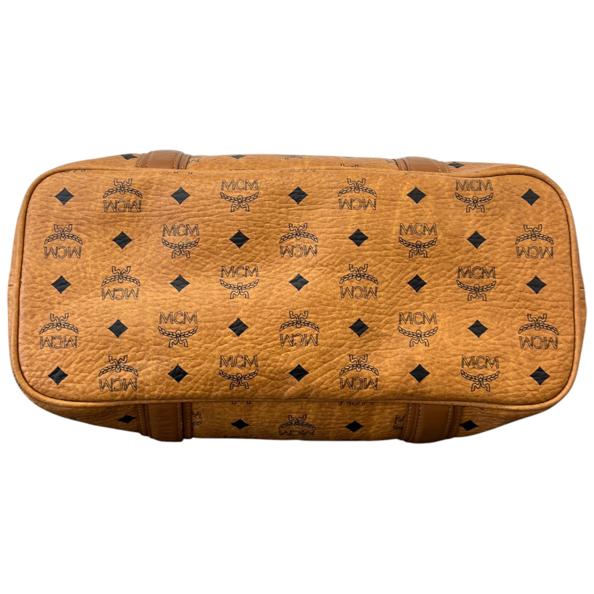 Men's Logo Print Handbag Brown